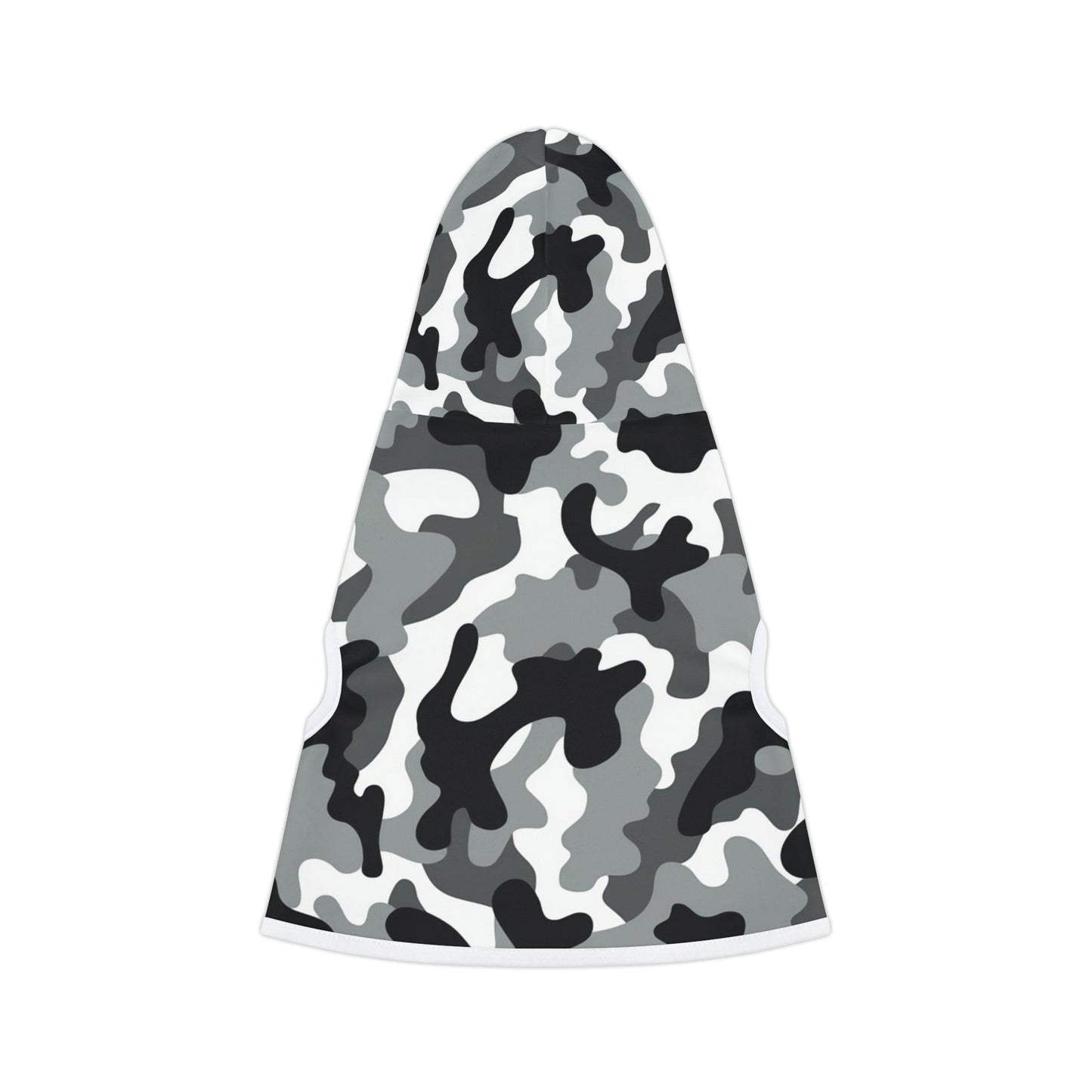 Gray Black White Camouflage Pet Hoodie - Lizard Vigilante