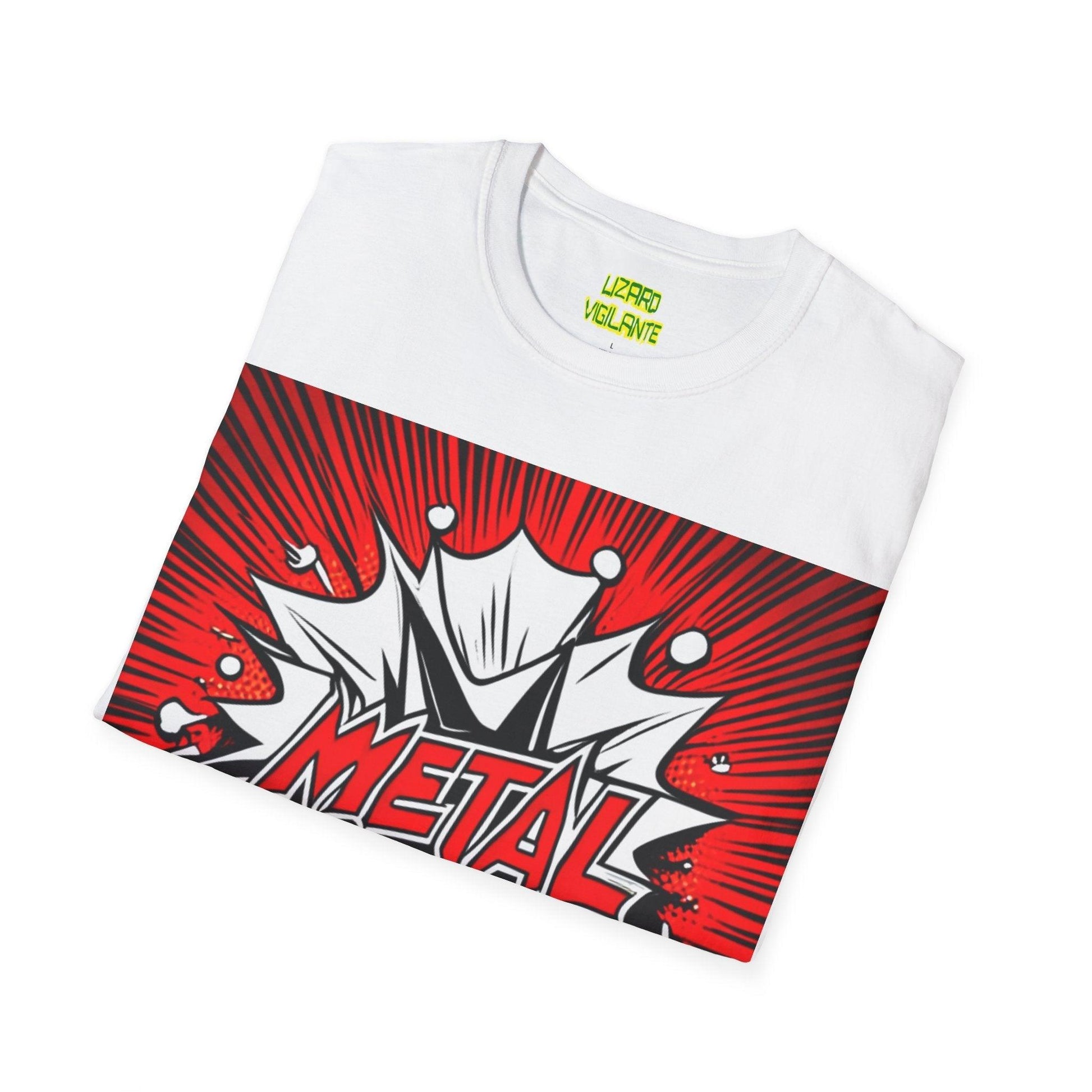 METAL Cartoon Blaster Unisex Softstyle T-Shirt - Lizard Vigilante