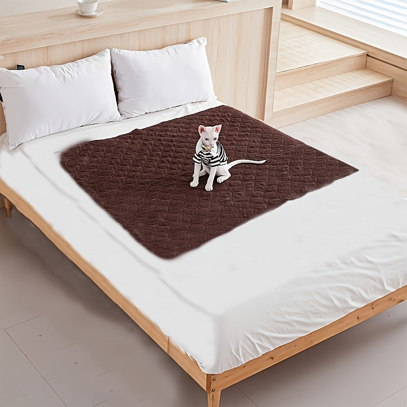 1pc Waterproof Pet Bed Cover, Waterproof Dog Bed Mattress, Urine Proof And Dog And Cat Sleeping Blanket Sofa Pad, Machine Washable