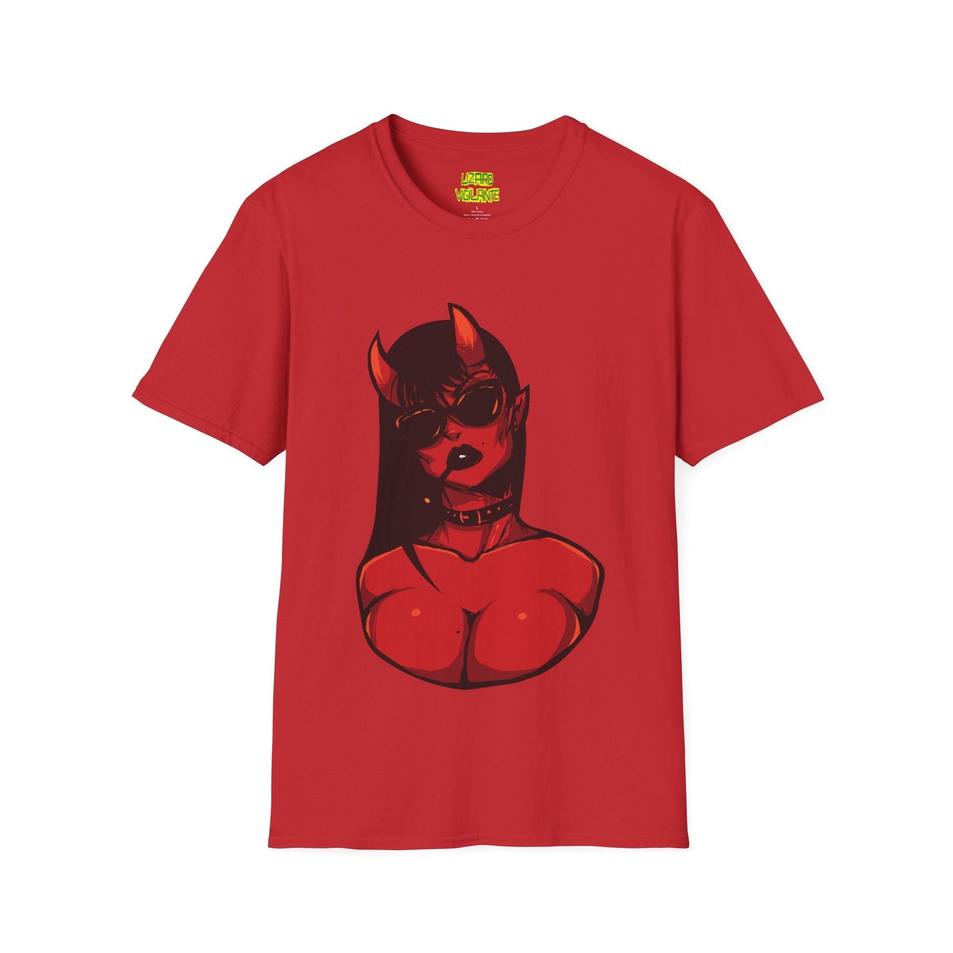 Horned Babe Unisex Softstyle T-Shirt - Premium T-Shirt from Printify - Just $26.63! Shop now at Lizard Vigilante