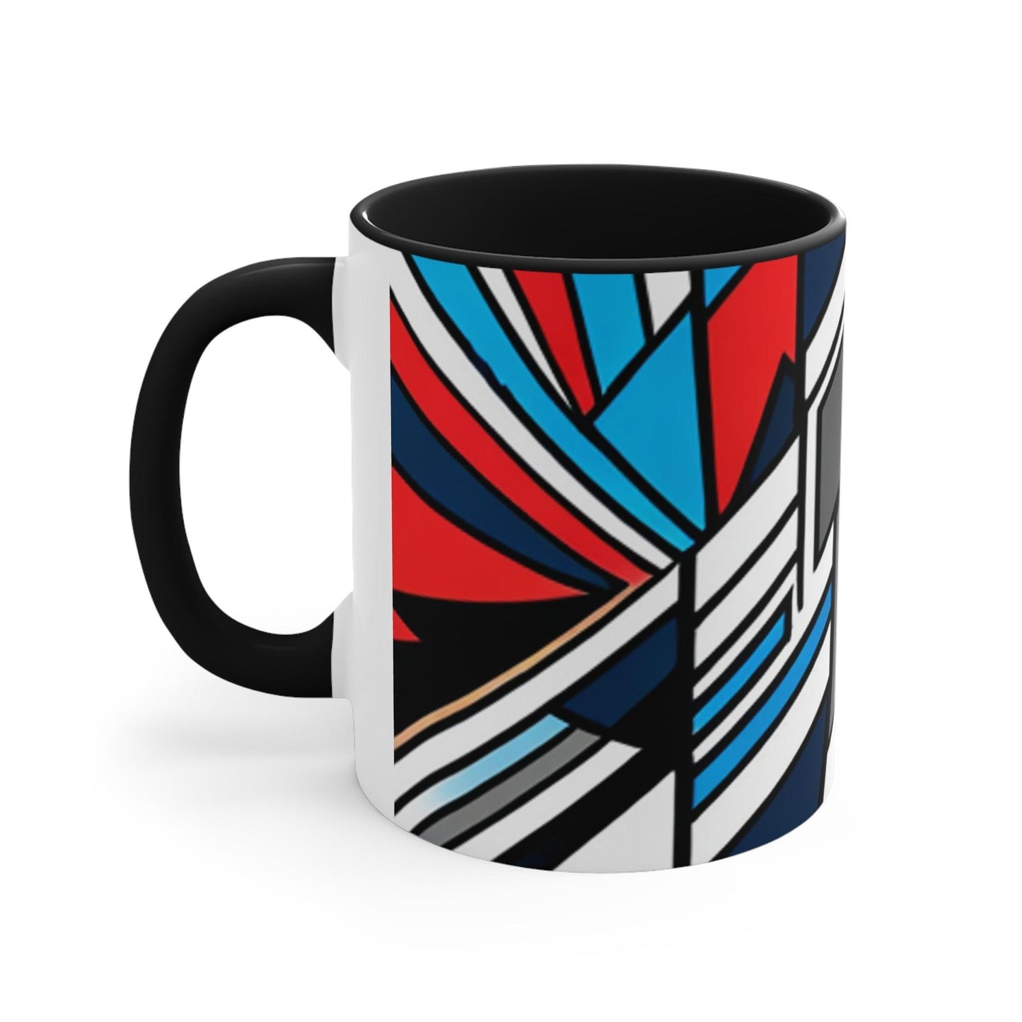 Geometricked Accent Coffee Mug, 11oz - Lizard Vigilante