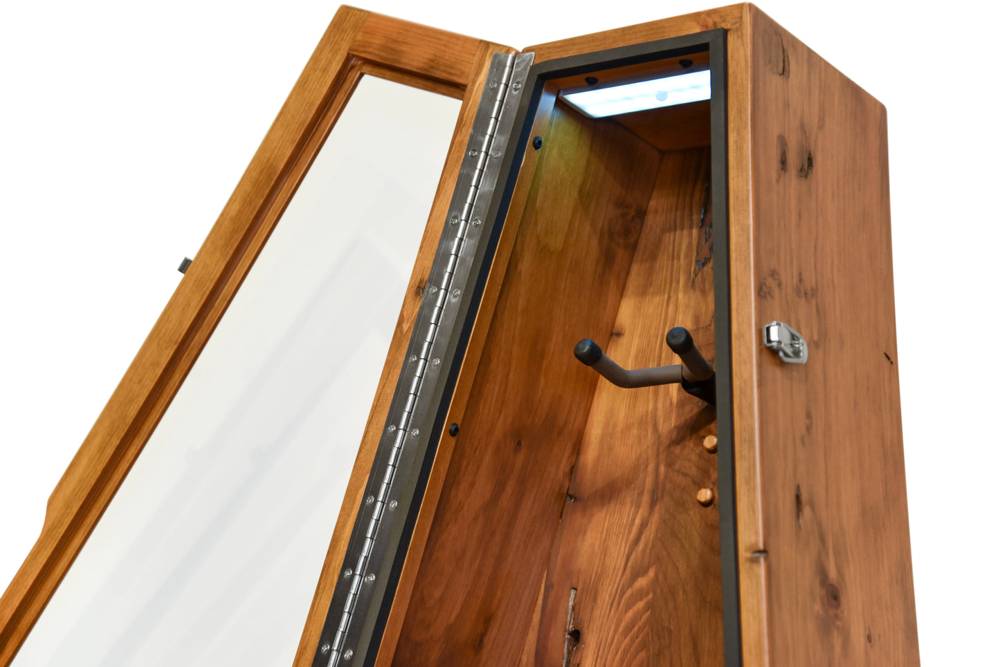 ClimaStand Triangle Humidor with Base - 300 Year Old Reclaimed Wood with Sealy Stain