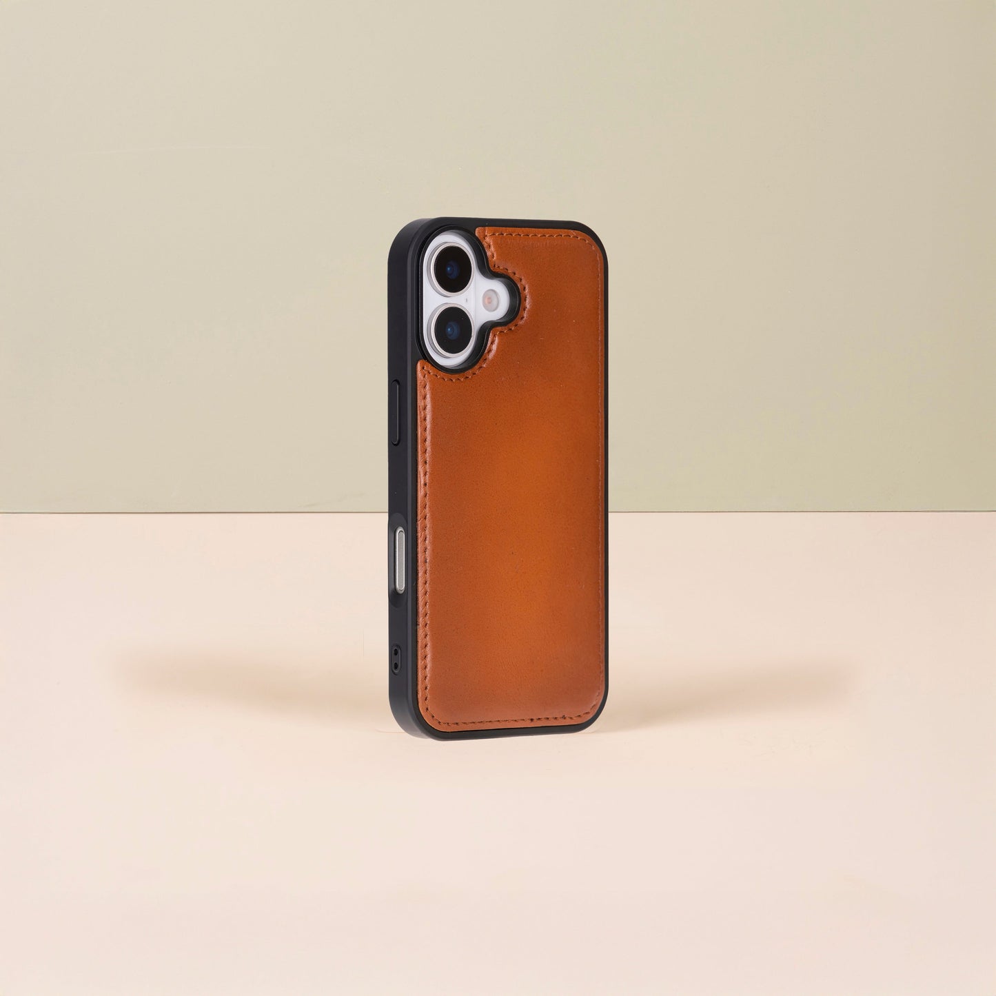 Leathere iPhone 17 Wallet Case – Rustic Brown - New York