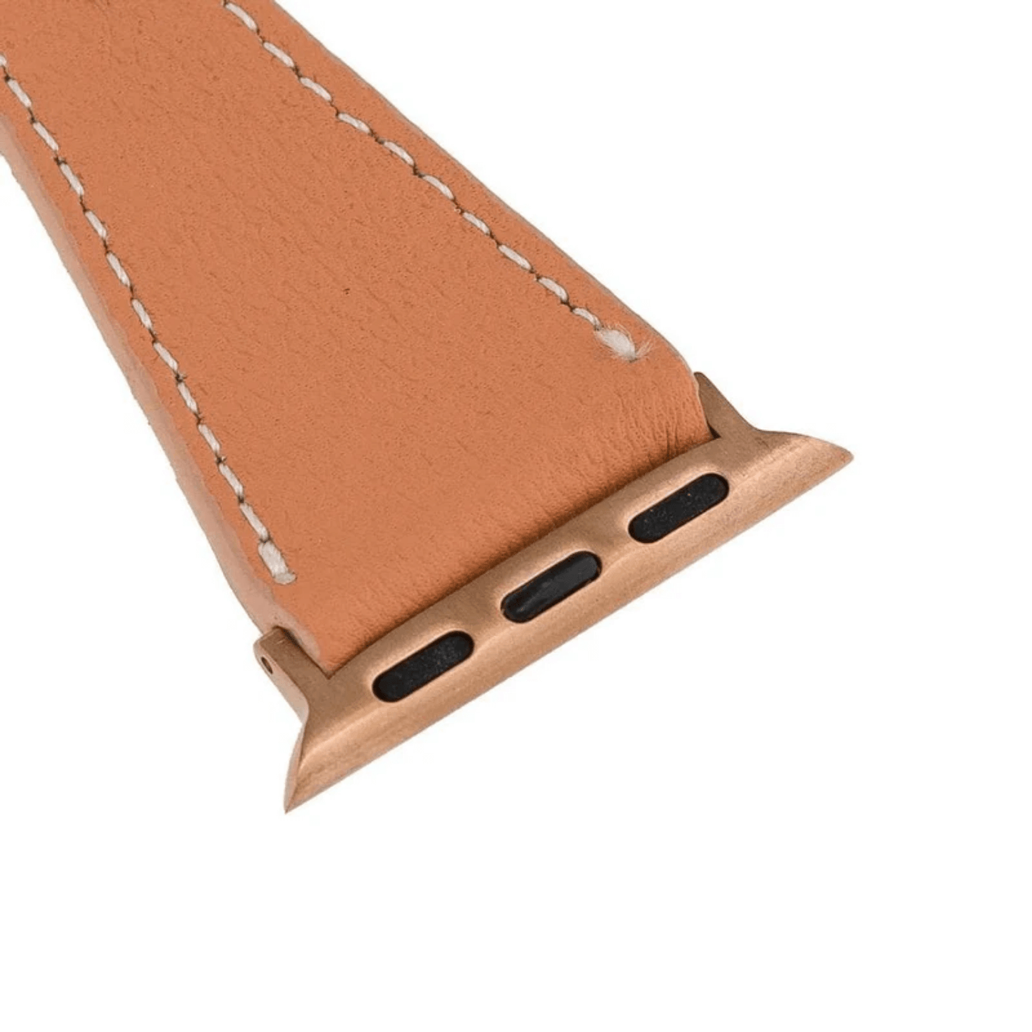 Classic Light Tan Leather Apple Watch Band - Dallas