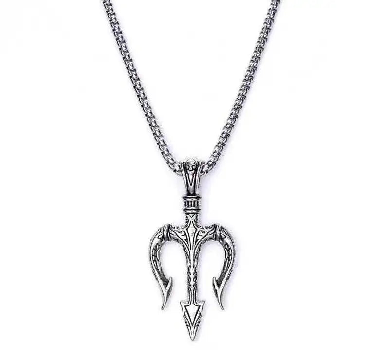 Sea King Trident Cross Border Necklace Pendant