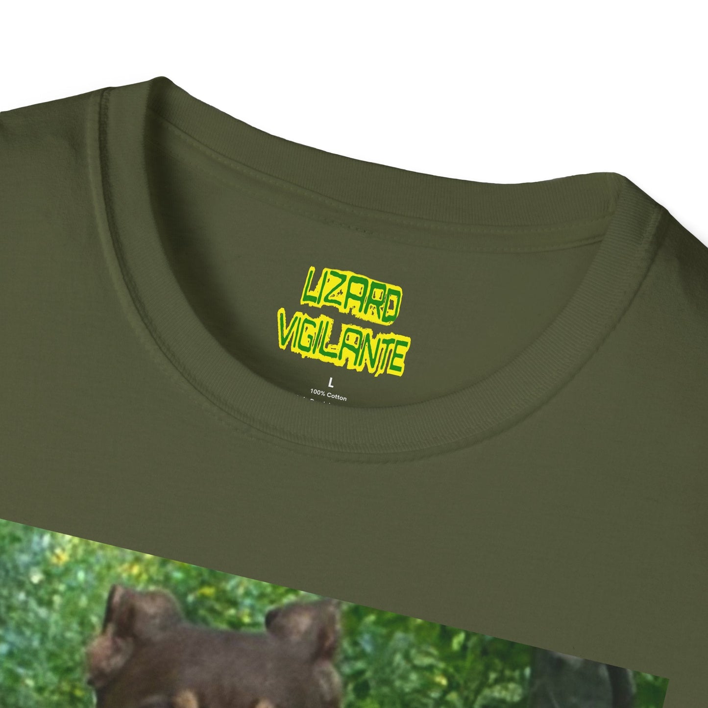 Primo the Band Dog Unisex Softstyle T-Shirt - Lizard Vigilante