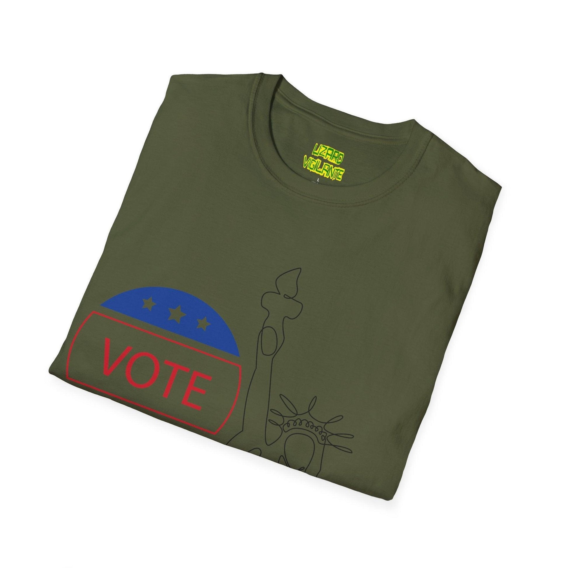 VOTE Liberty Unisex Softstyle T-Shirt - Lizard Vigilante