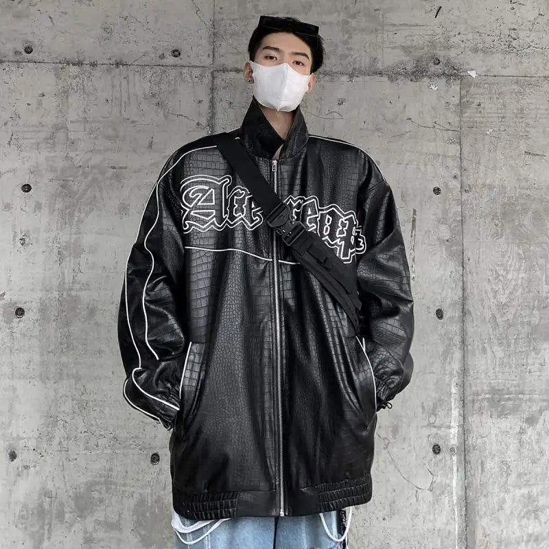 High Street Locomotive PU Snake Skin Pattern Overalls