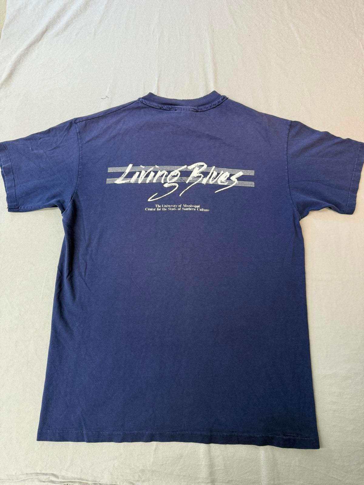 VTG Living Blues T-shirt University of Mississippi Tee - L