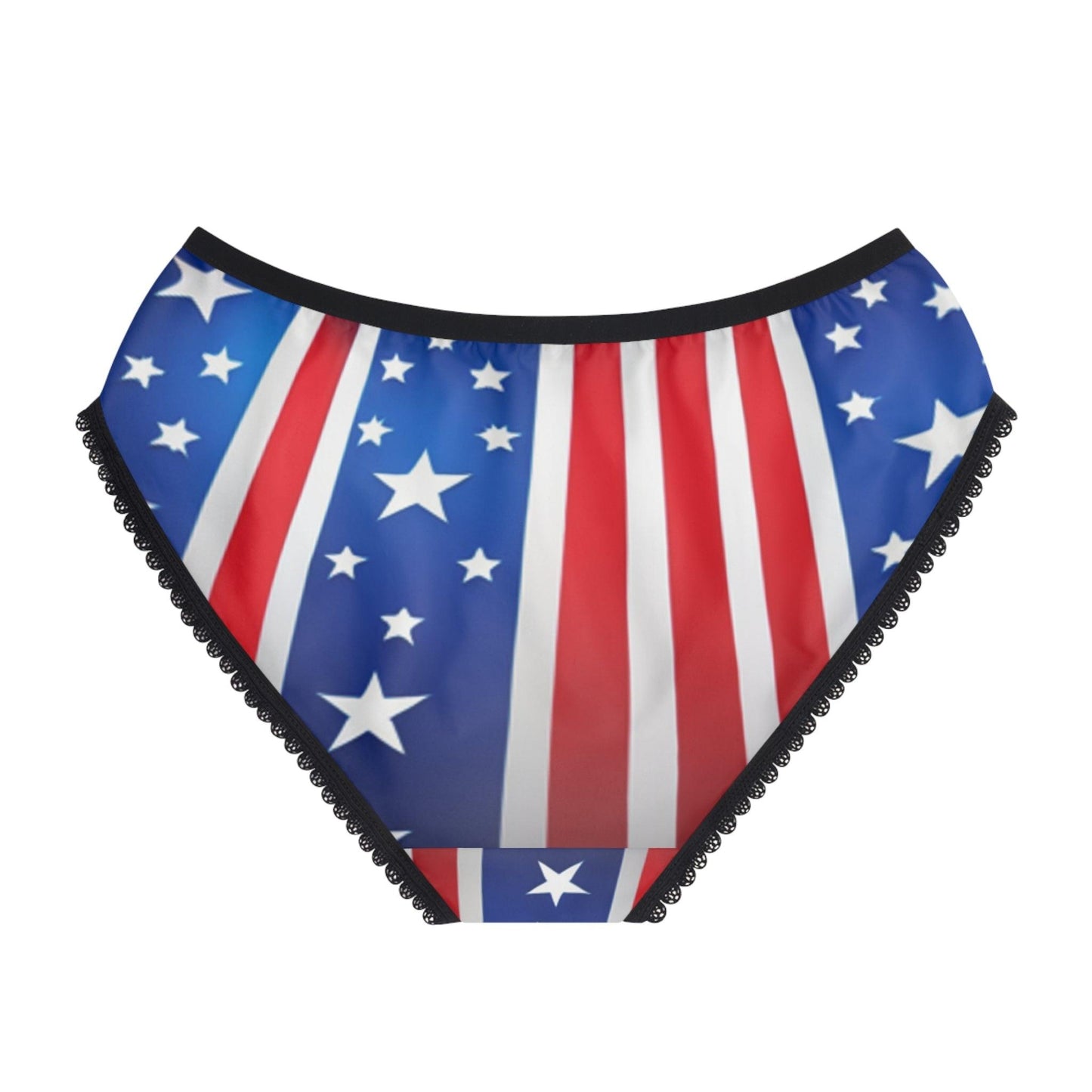 American Woman! Red White and Blue Women's Briefs (AOP) 2.2 0z 100% Polyester - Lizard Vigilante