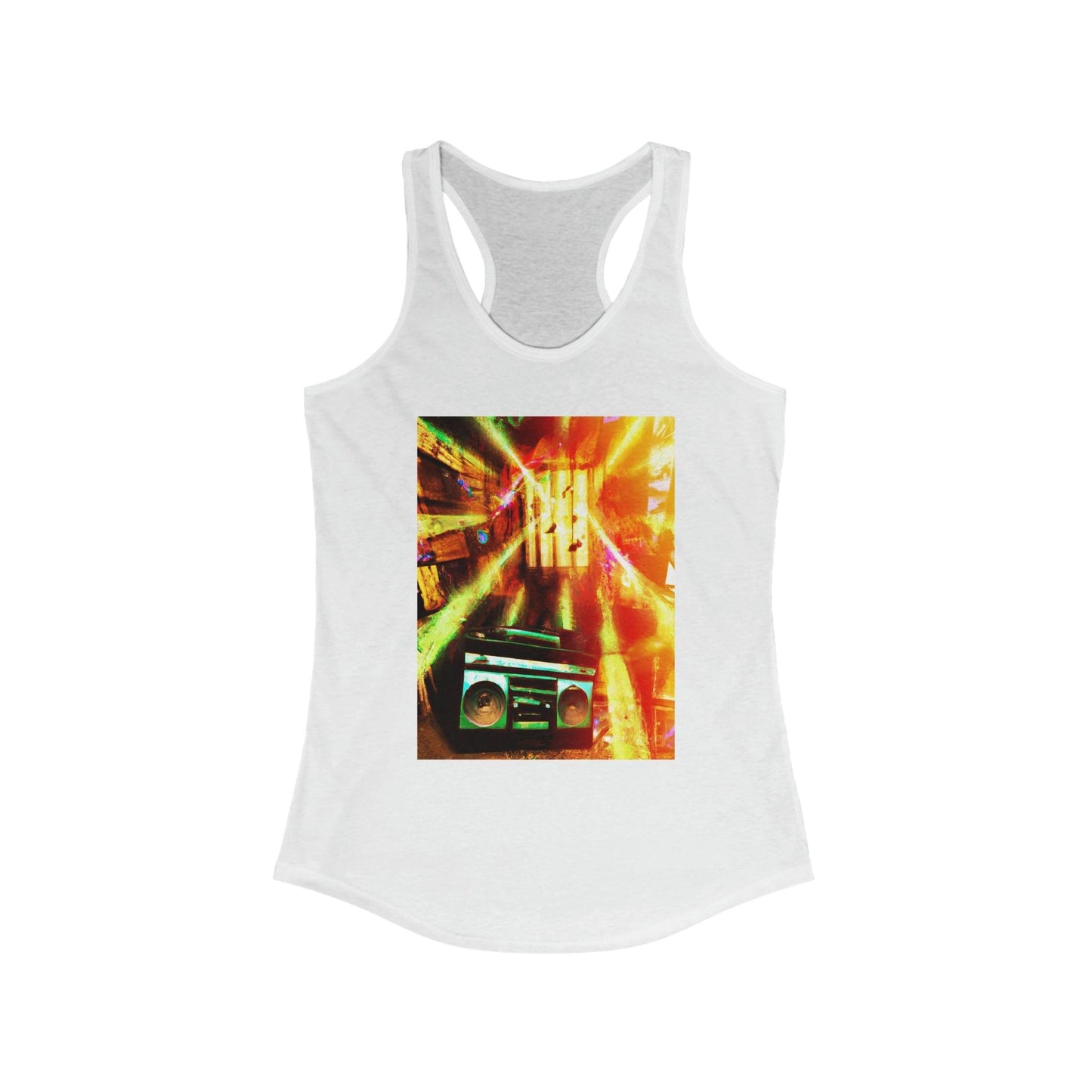 Prison BoomBox Designed by Evets! Women's Ideal Racerback Tank - Lizard Vigilante