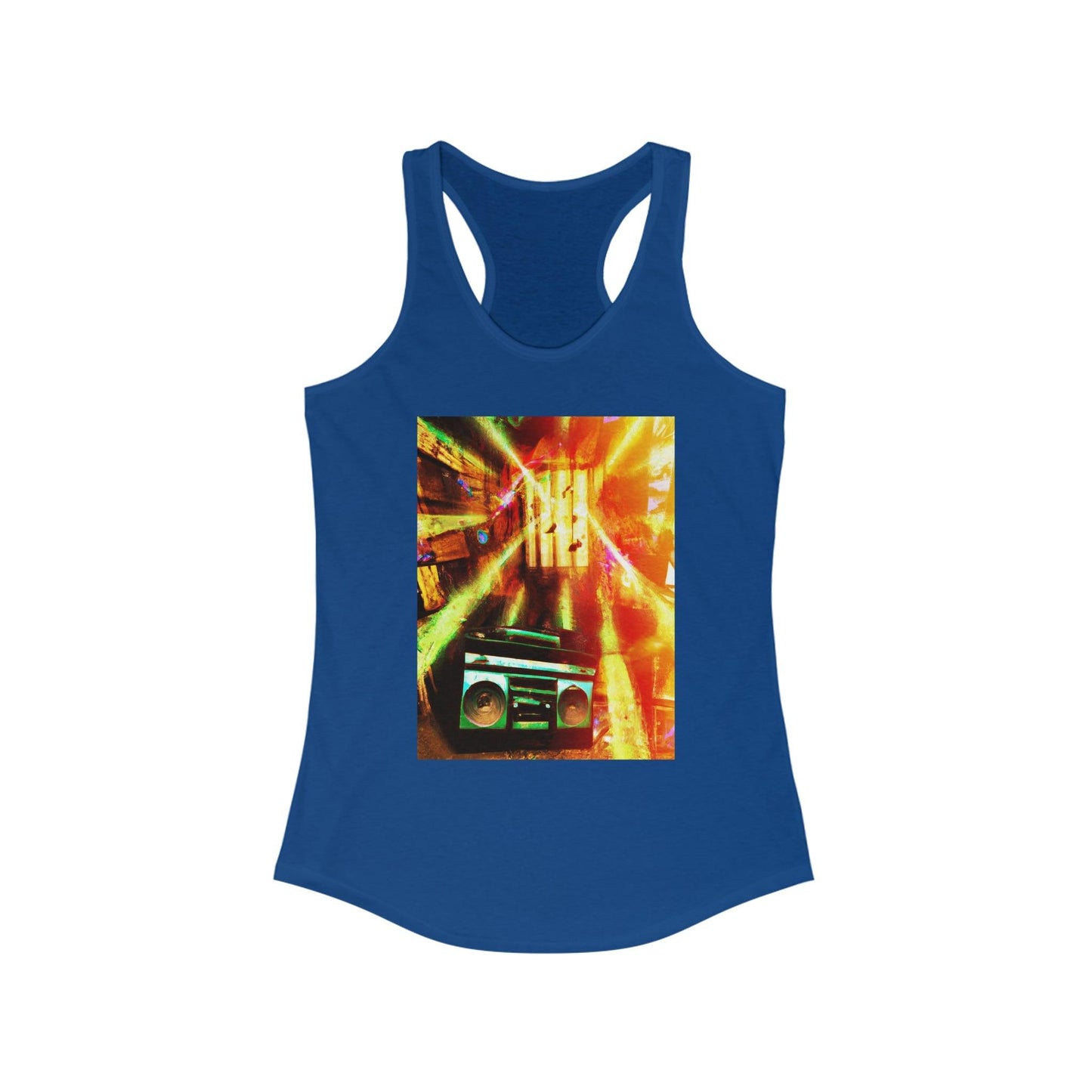 Prison BoomBox Designed by Evets! Women's Ideal Racerback Tank - Lizard Vigilante