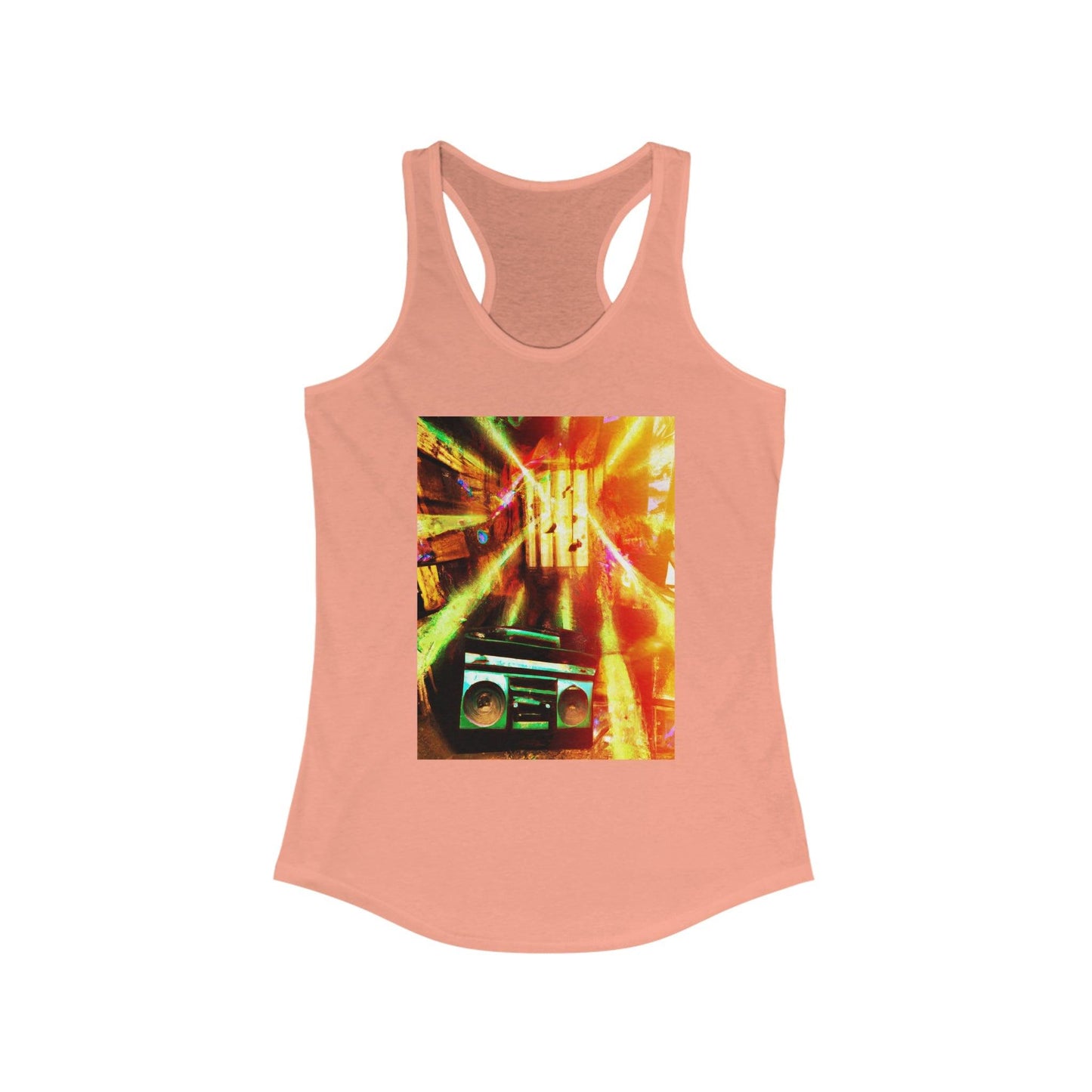 Prison BoomBox Designed by Evets! Women's Ideal Racerback Tank - Lizard Vigilante