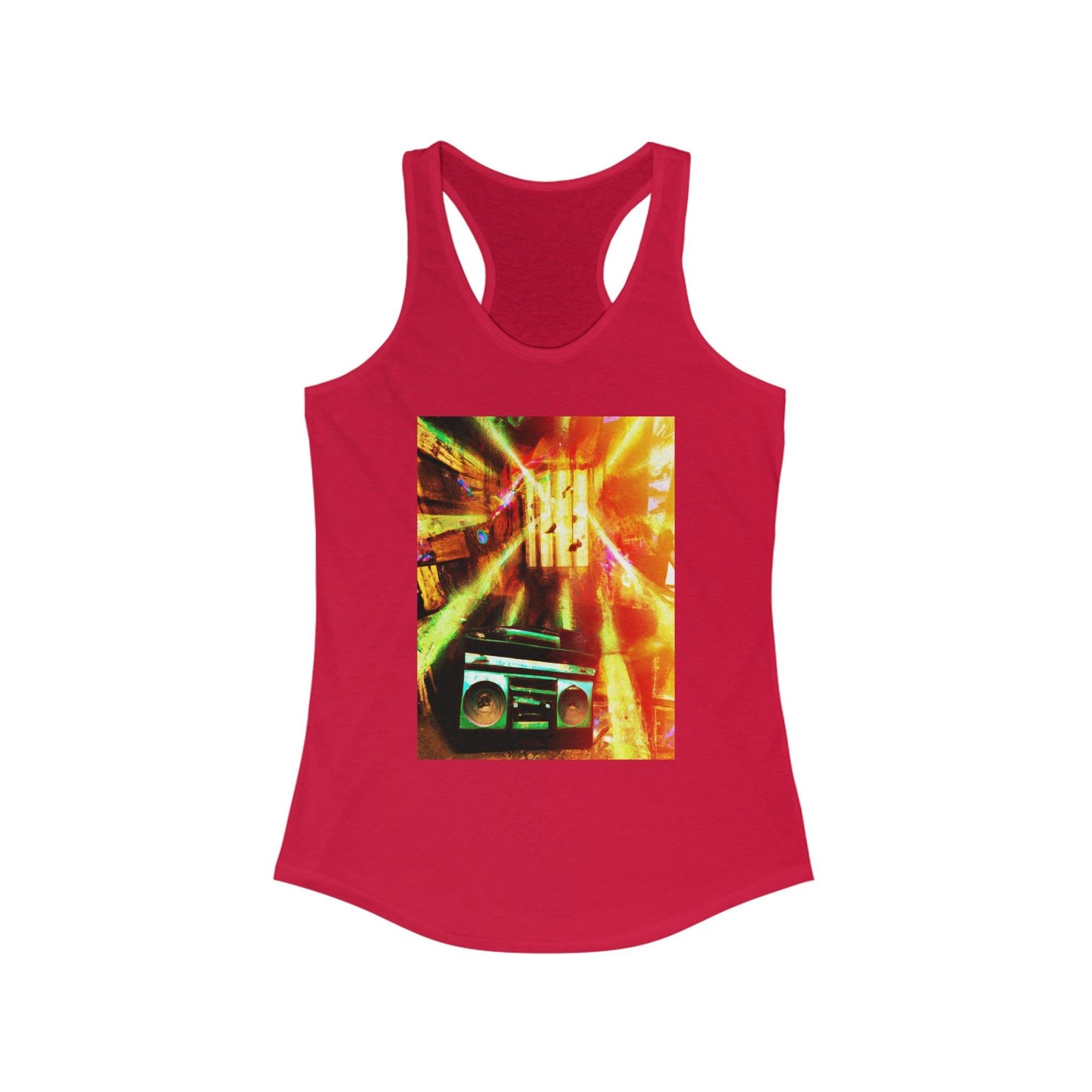 Prison BoomBox Designed by Evets! Women's Ideal Racerback Tank - Lizard Vigilante