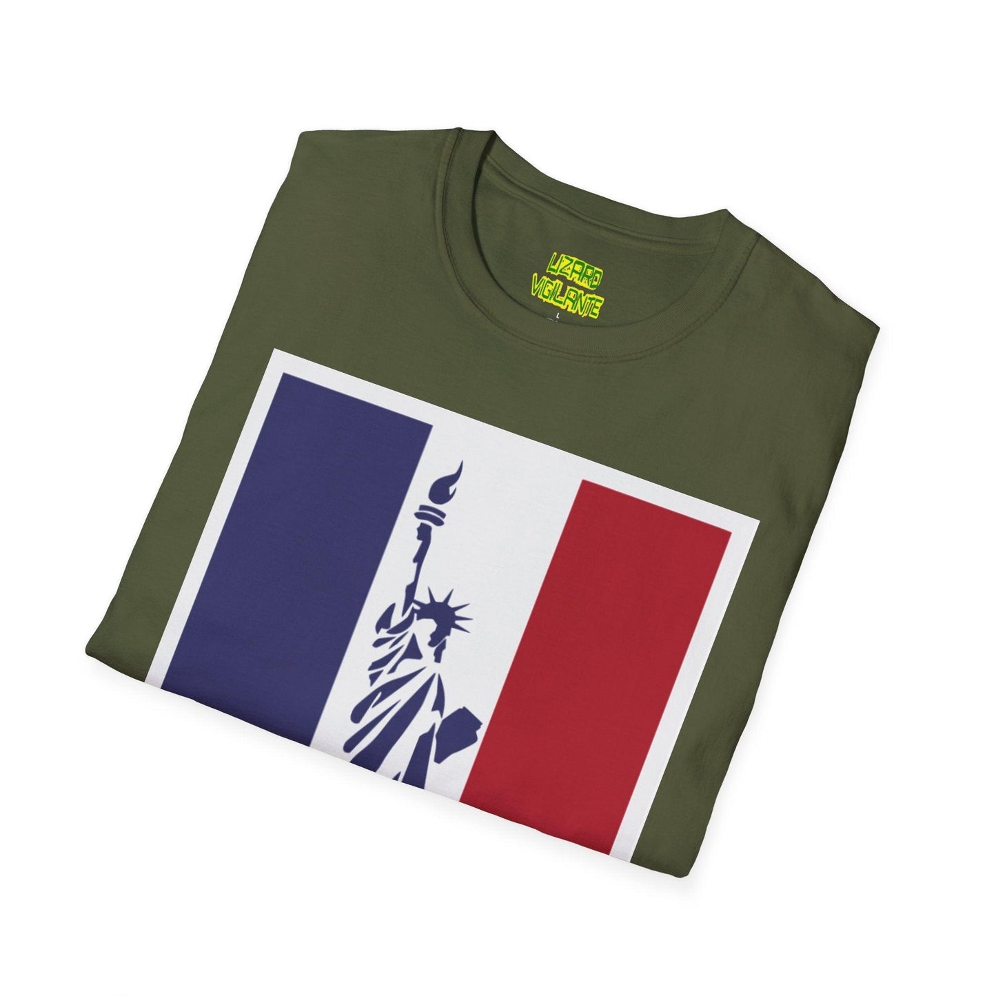 Statue of Liberty Graphic Unisex Softstyle T-Shirt - Lizard Vigilante