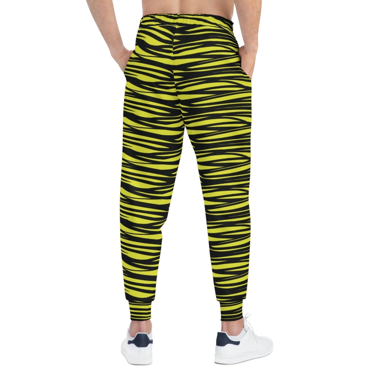 Yellow Black Athletic Joggers - Lizard Vigilante