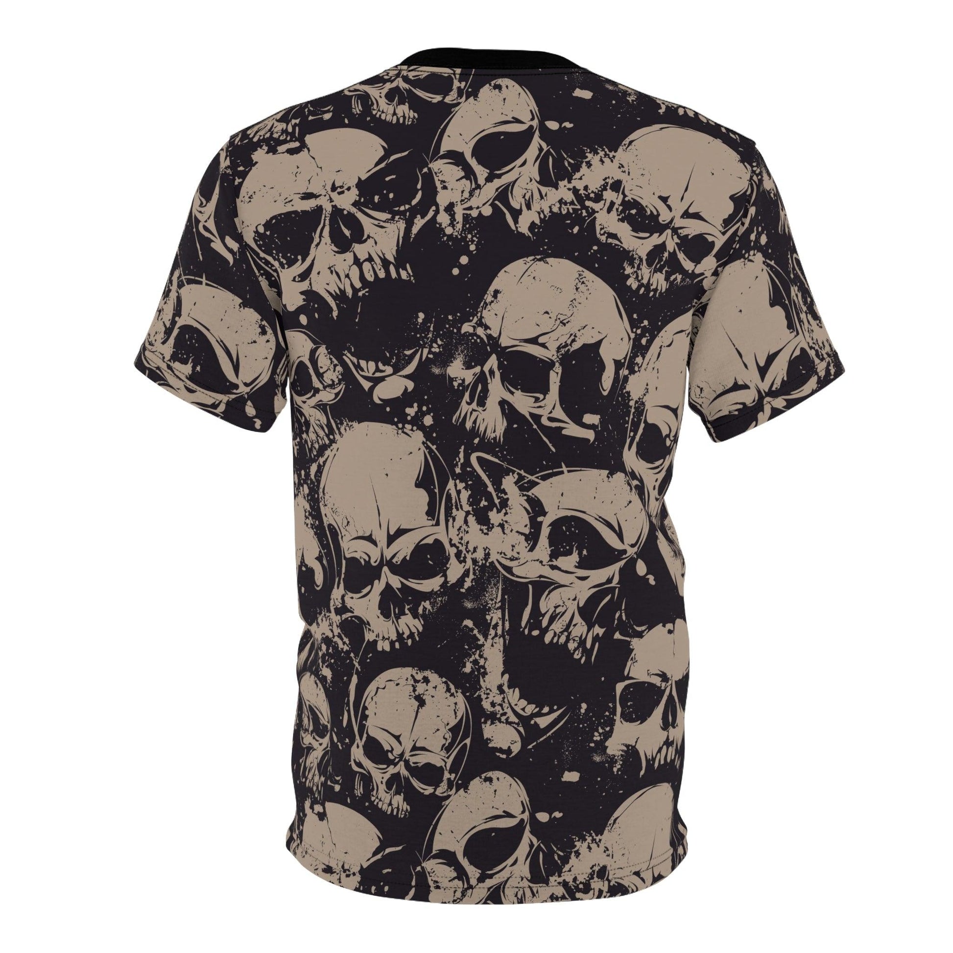 Skull Pile Unisex Cut & Sew Tee (AOP) - Lizard Vigilante