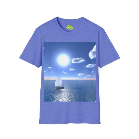 Sailing Sunlight Graphic Unisex Softstyle T-Shirt - Lizard Vigilante