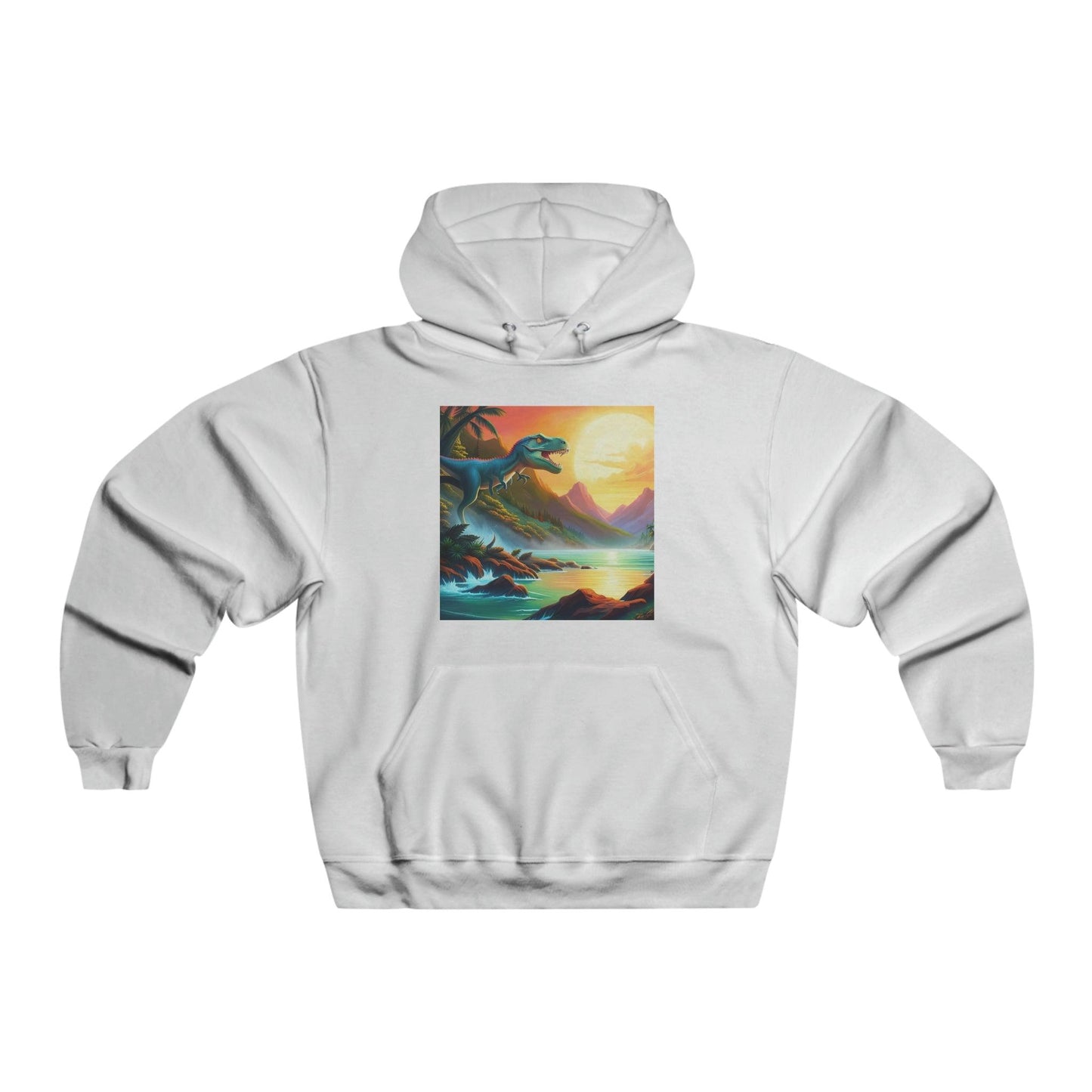 Prehistory Scene Men's NUBLEND® Hooded Sweatshirt - Lizard Vigilante