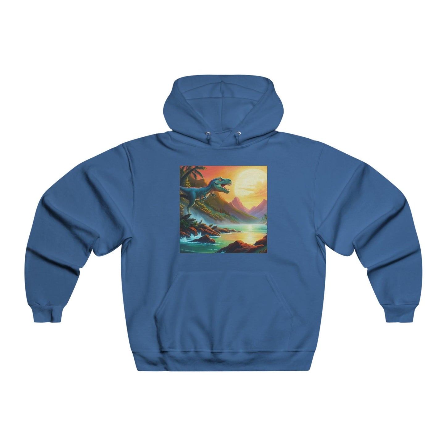 Prehistory Scene Men's NUBLEND® Hooded Sweatshirt - Lizard Vigilante