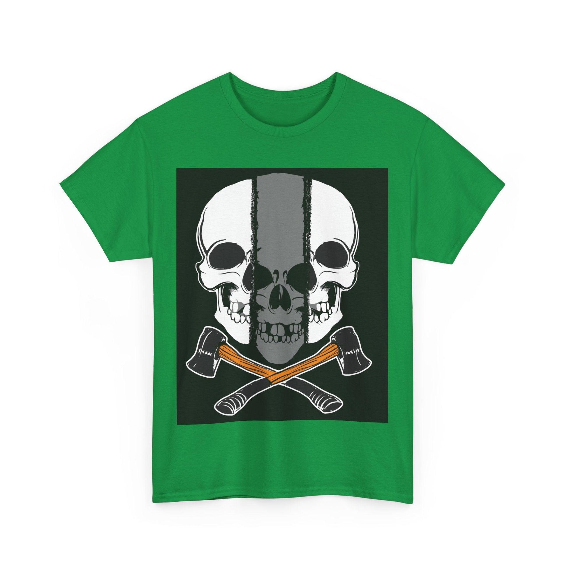 Hatchet Skull Unisex Heavy Cotton Tee - Lizard Vigilante