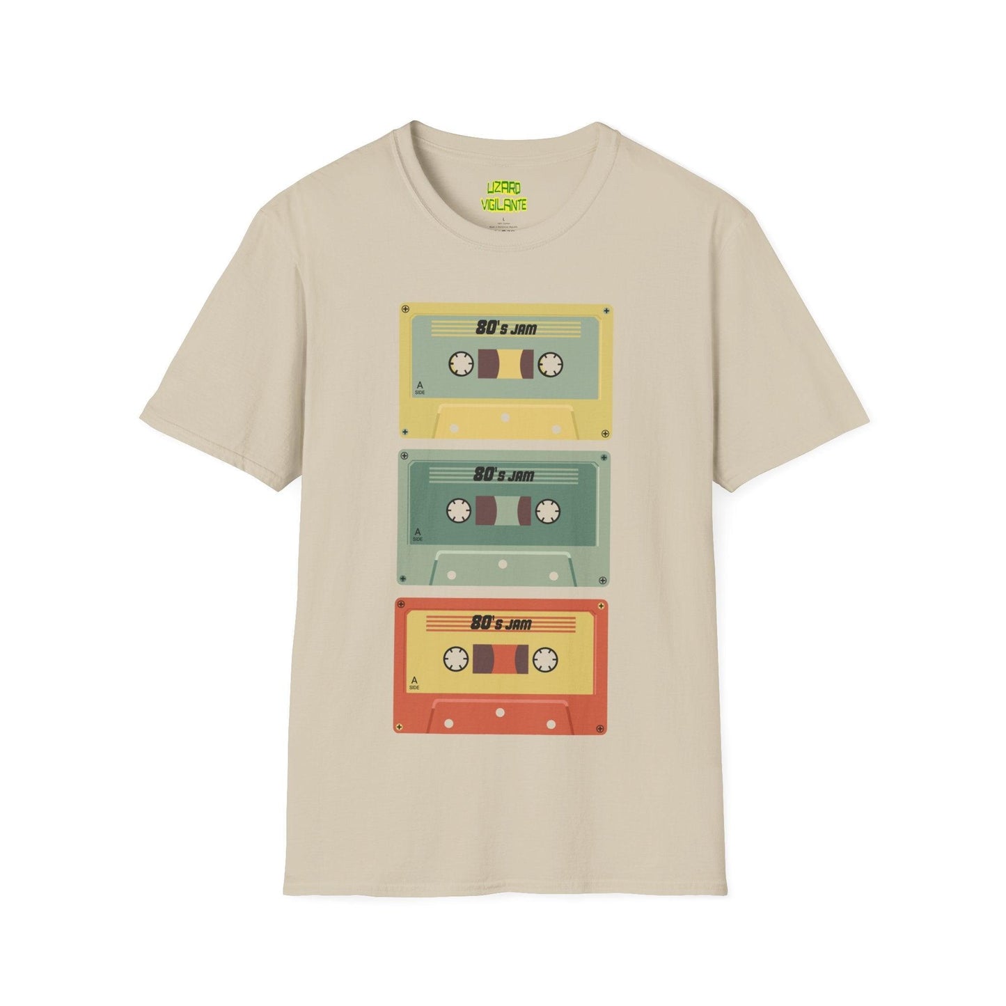 80s Jam MixTape Cassettes Unisex Softstyle T-Shirt - Lizard Vigilante