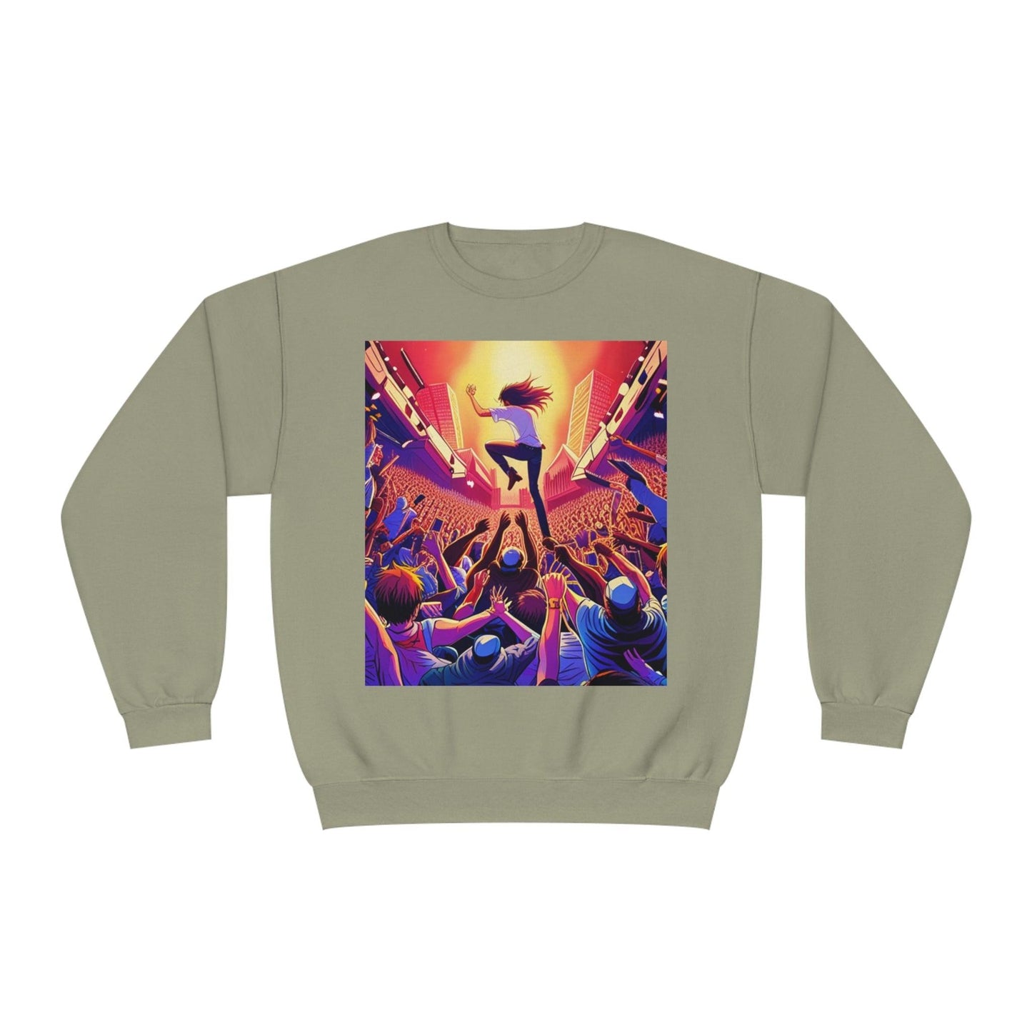 Metal Anime Unisex NuBlend® Crewneck Sweatshirt - Lizard Vigilante