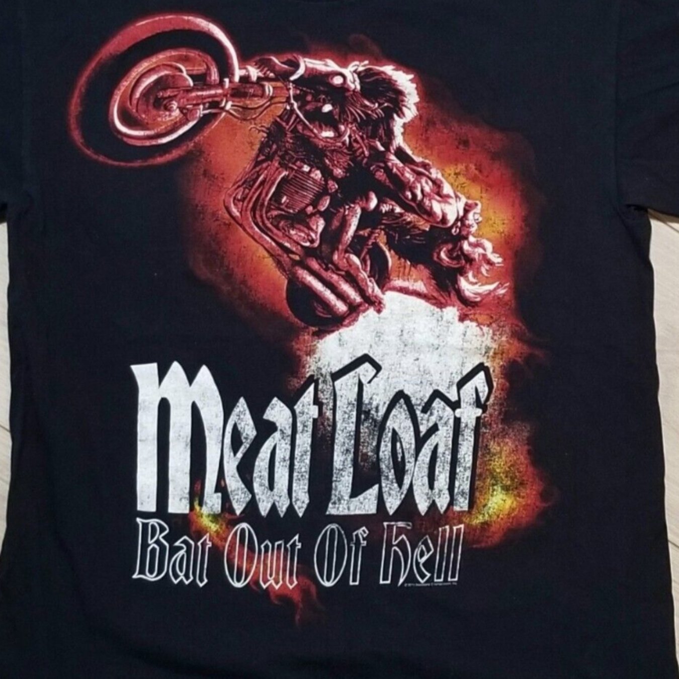 Vintage 2011 Meatloaf Bat Out of Hell T-Shirt - Retro Print Tee - Premium t-shirt from Lizard Vigilante - Just $26.99! Shop now at Lizard Vigilante