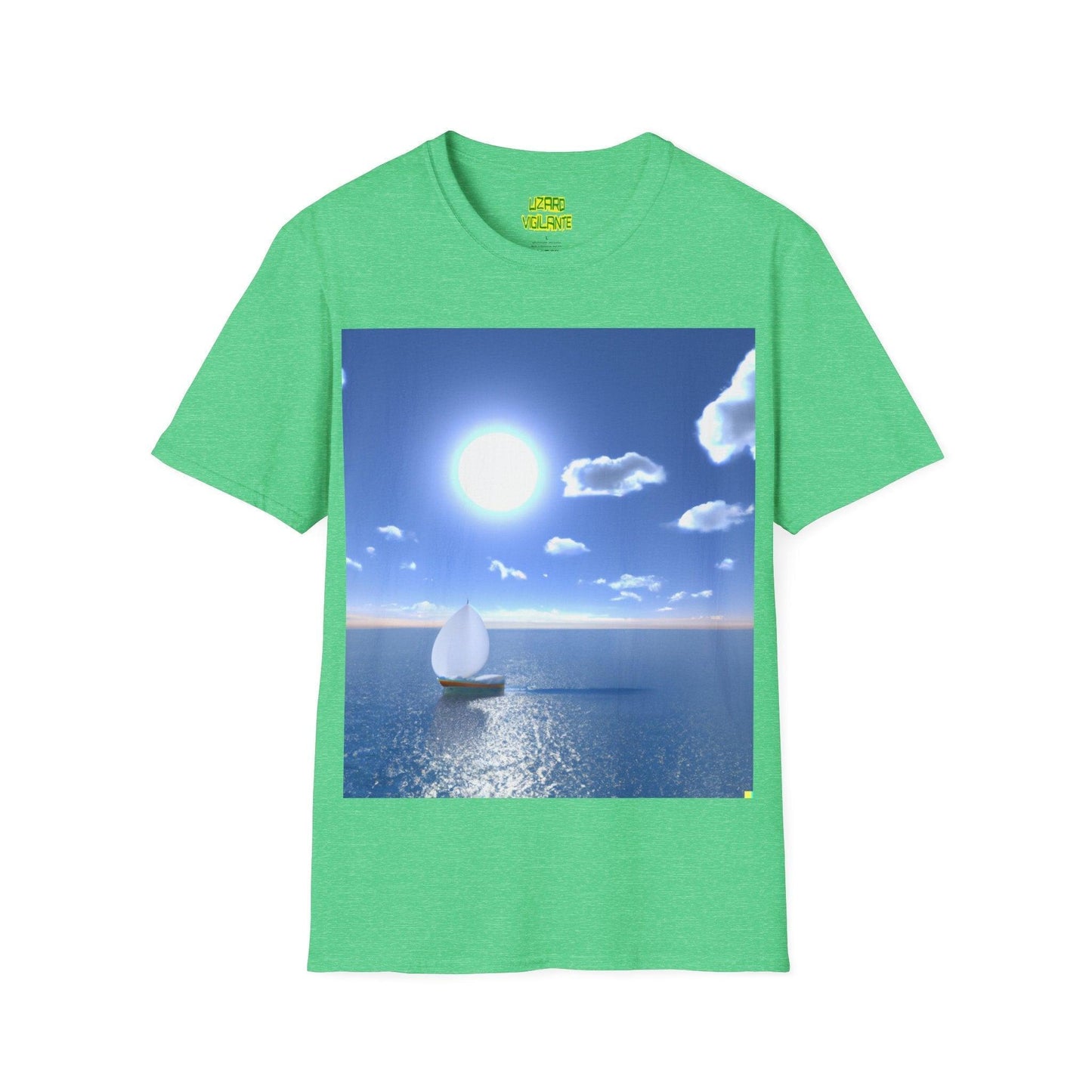 Sailing Sunlight Graphic Unisex Softstyle T-Shirt - Lizard Vigilante