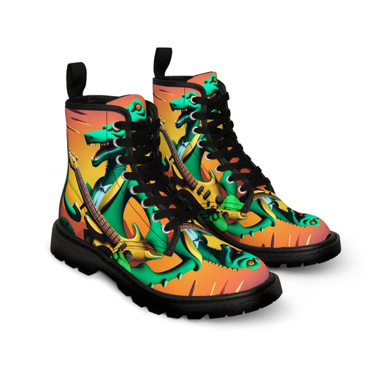 Lizard Vigilante Men's Canvas Boots - Lizard Vigilante
