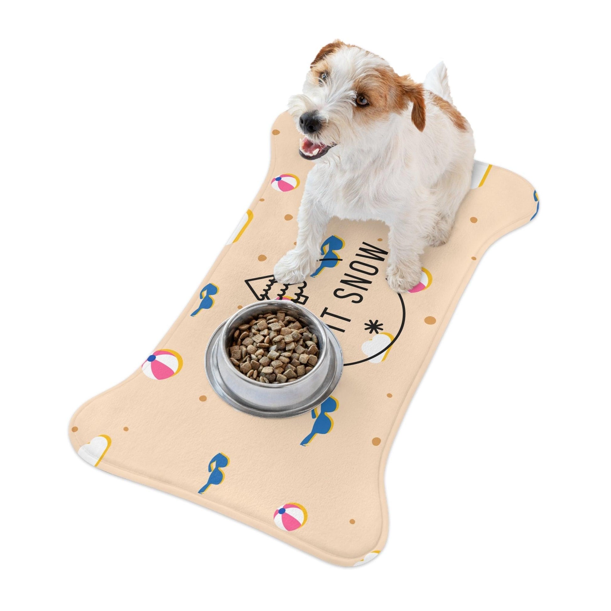 Let It Snow Sand Beach Pet Feeding Mats - Lizard Vigilante