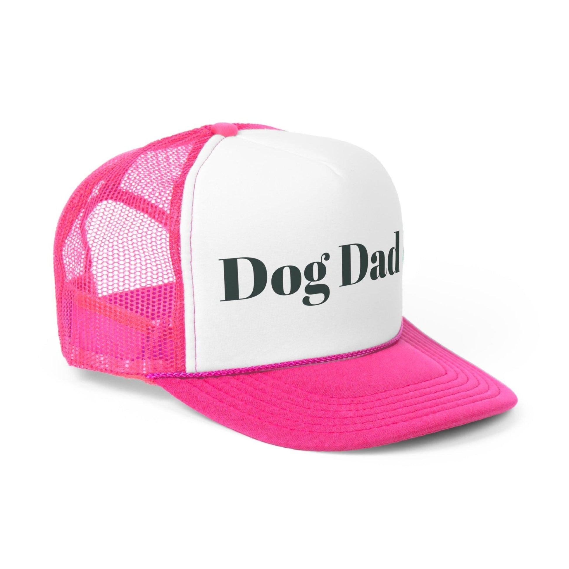 Dog Dad With a Puppy Paw Print Trucker Caps - Lizard Vigilante