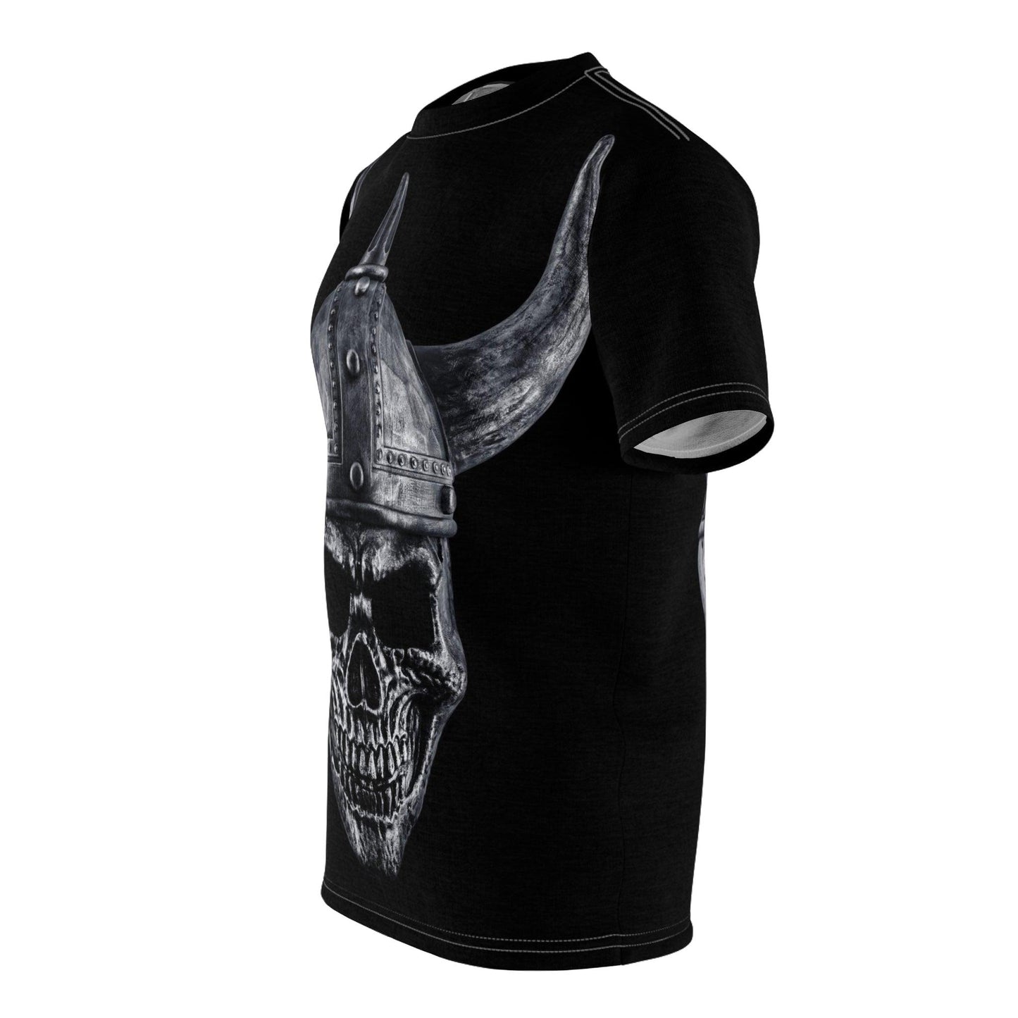 Skull Helmet Unisex Cut & Sew Tee (AOP) - Lizard Vigilante