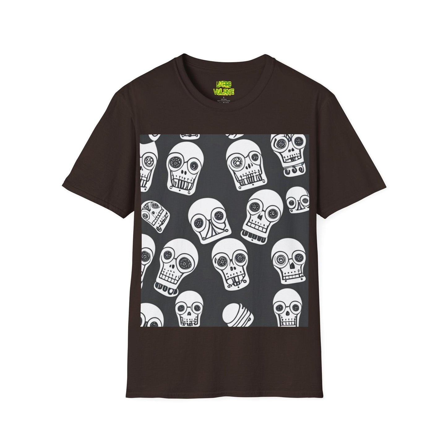 Bot Skulled Unisex Softstyle T-Shirt - Lizard Vigilante