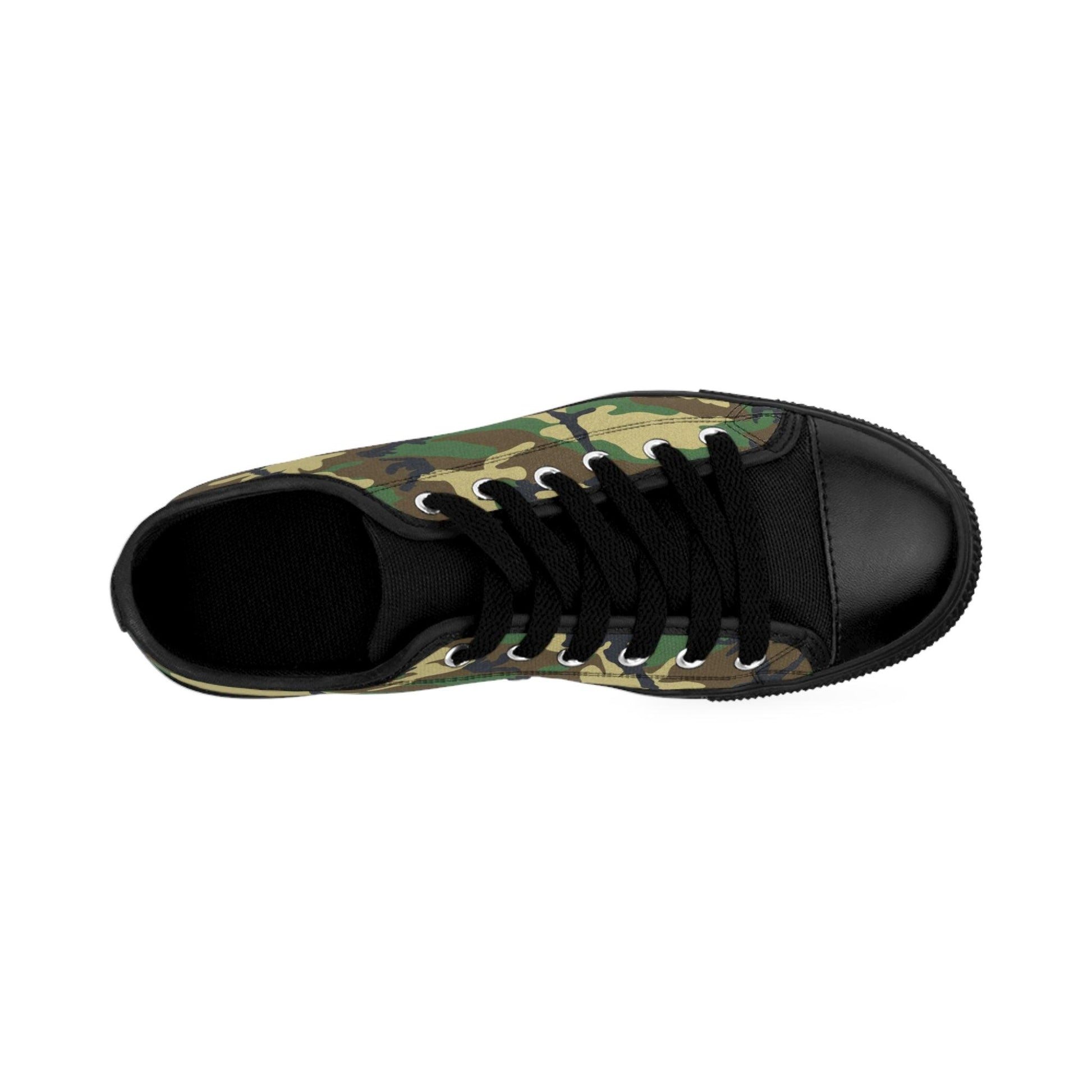 Green Black Camo Women's Sneakers - Lizard Vigilante