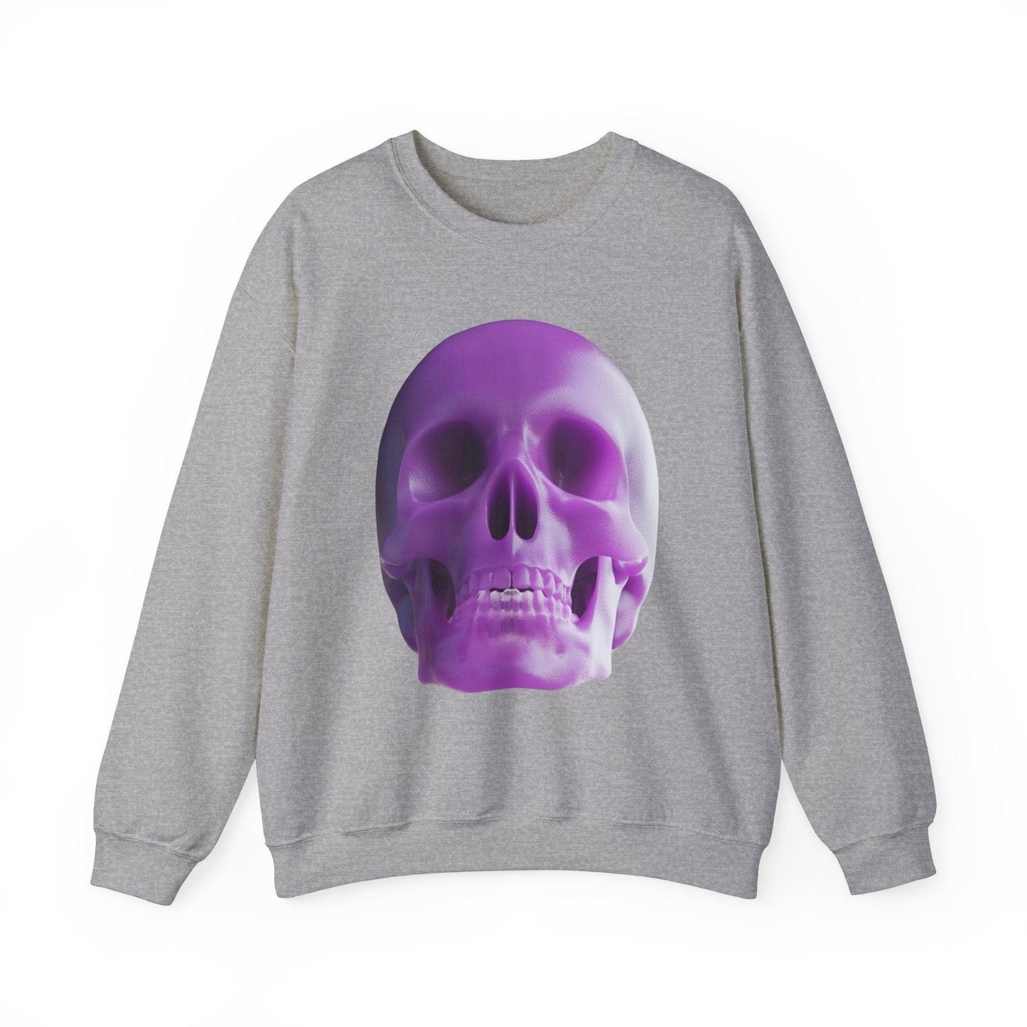 The Purple Skull of Glory Unisex Heavy Blend™ Crewneck Sweatshirt - Lizard Vigilante