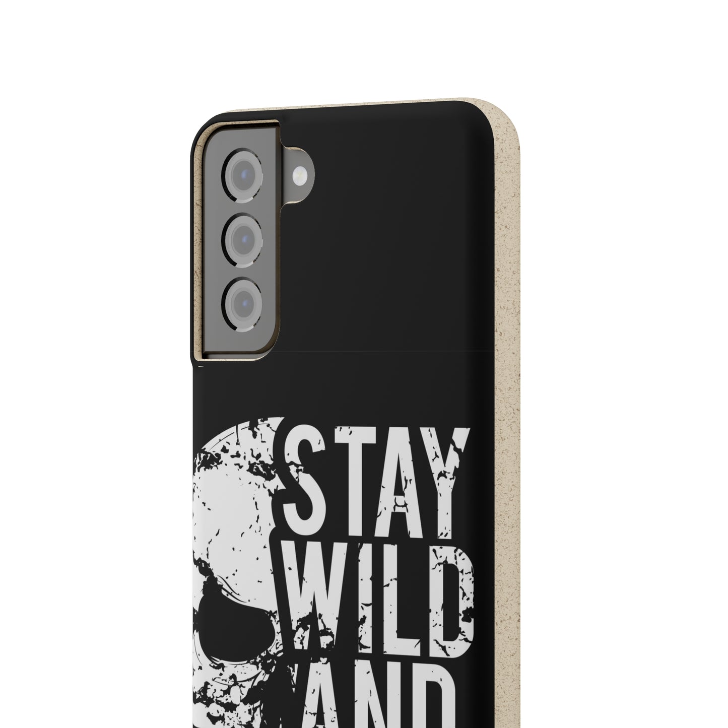 Stay Wild And Free Skull Biodegradable Cases - Lizard Vigilante