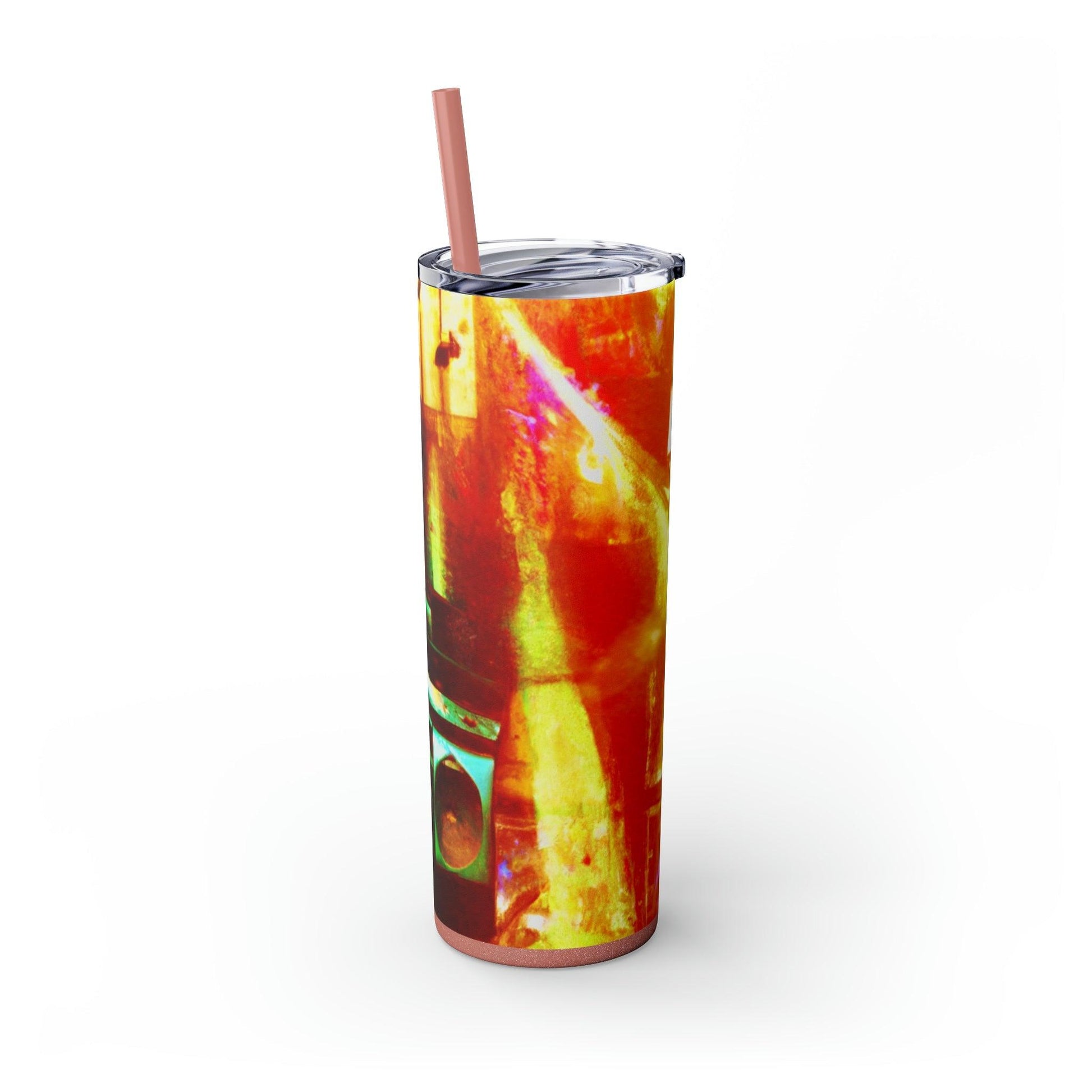 Prison BoomBox Light Burst Skinny Tumbler with Straw, 20oz - Lizard Vigilante