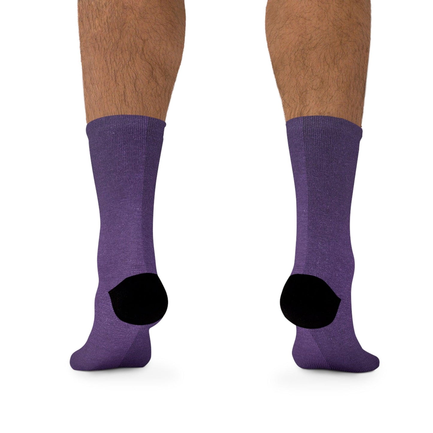 Faux Purple Silk Recycled Poly Socks - Lizard Vigilante