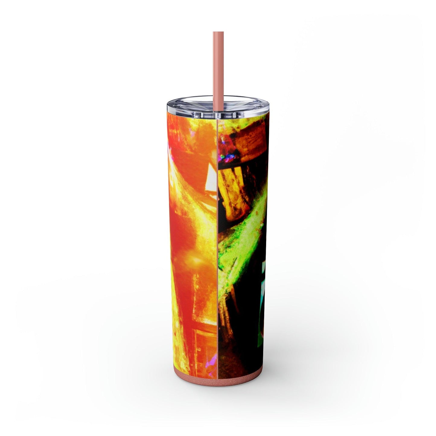 Prison BoomBox Light Burst Skinny Tumbler with Straw, 20oz - Lizard Vigilante