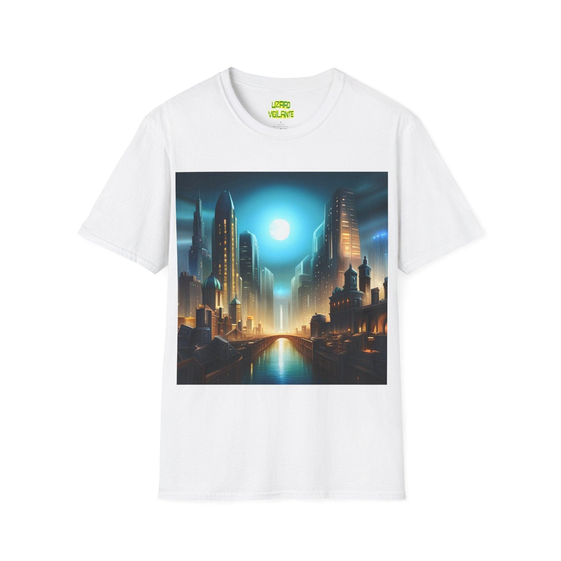 Megalopolis X Unisex Softstyle T-Shirt - Lizard Vigilante