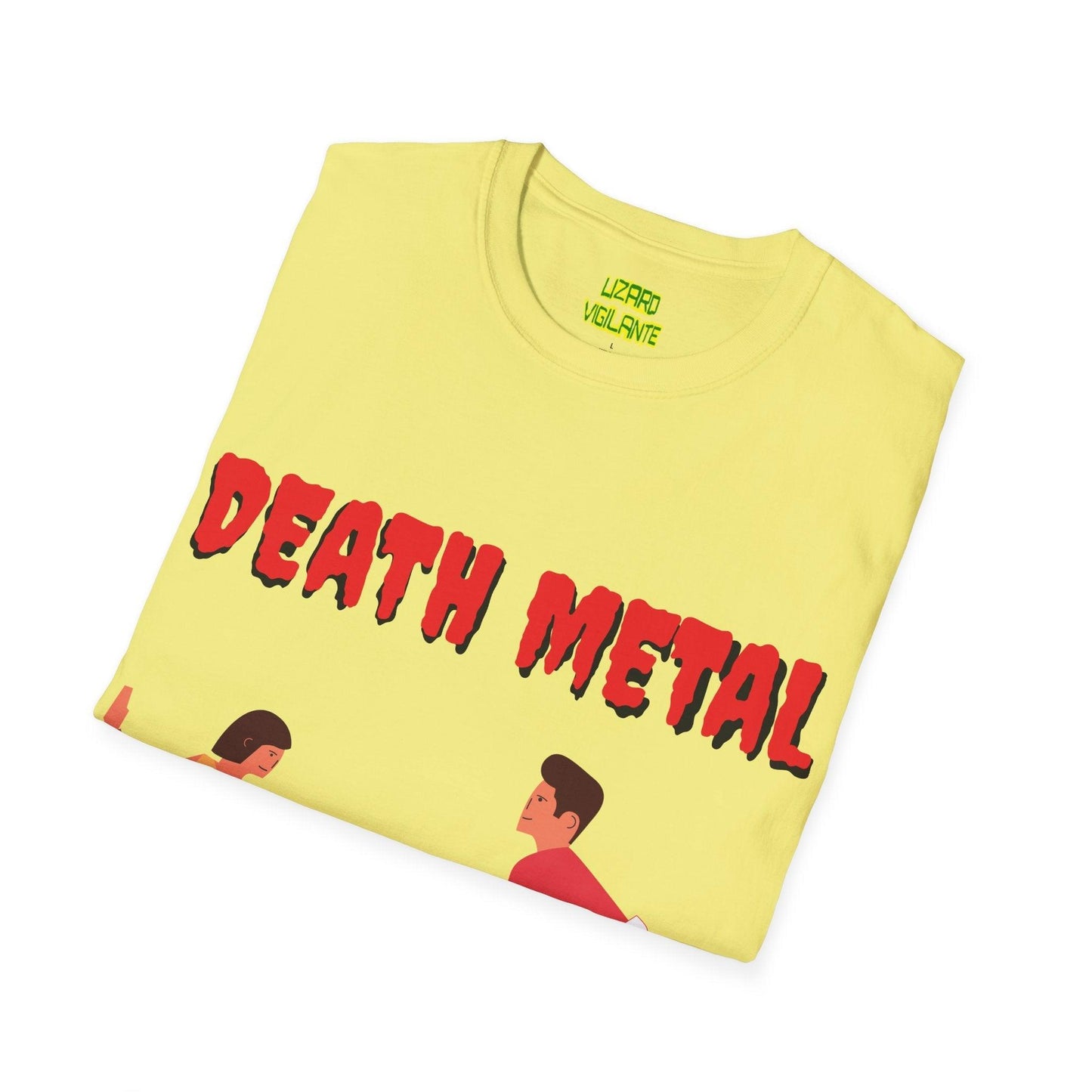 DEATH METAL Dancers Unisex Softstyle T-Shirt - Lizard Vigilante