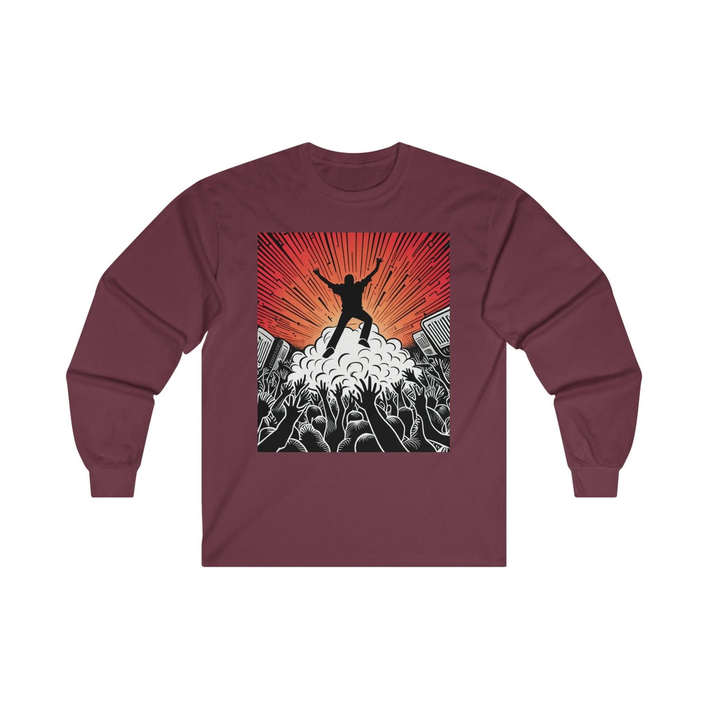 Metal Concert Ultra Cotton Long Sleeve Tee - Lizard Vigilante