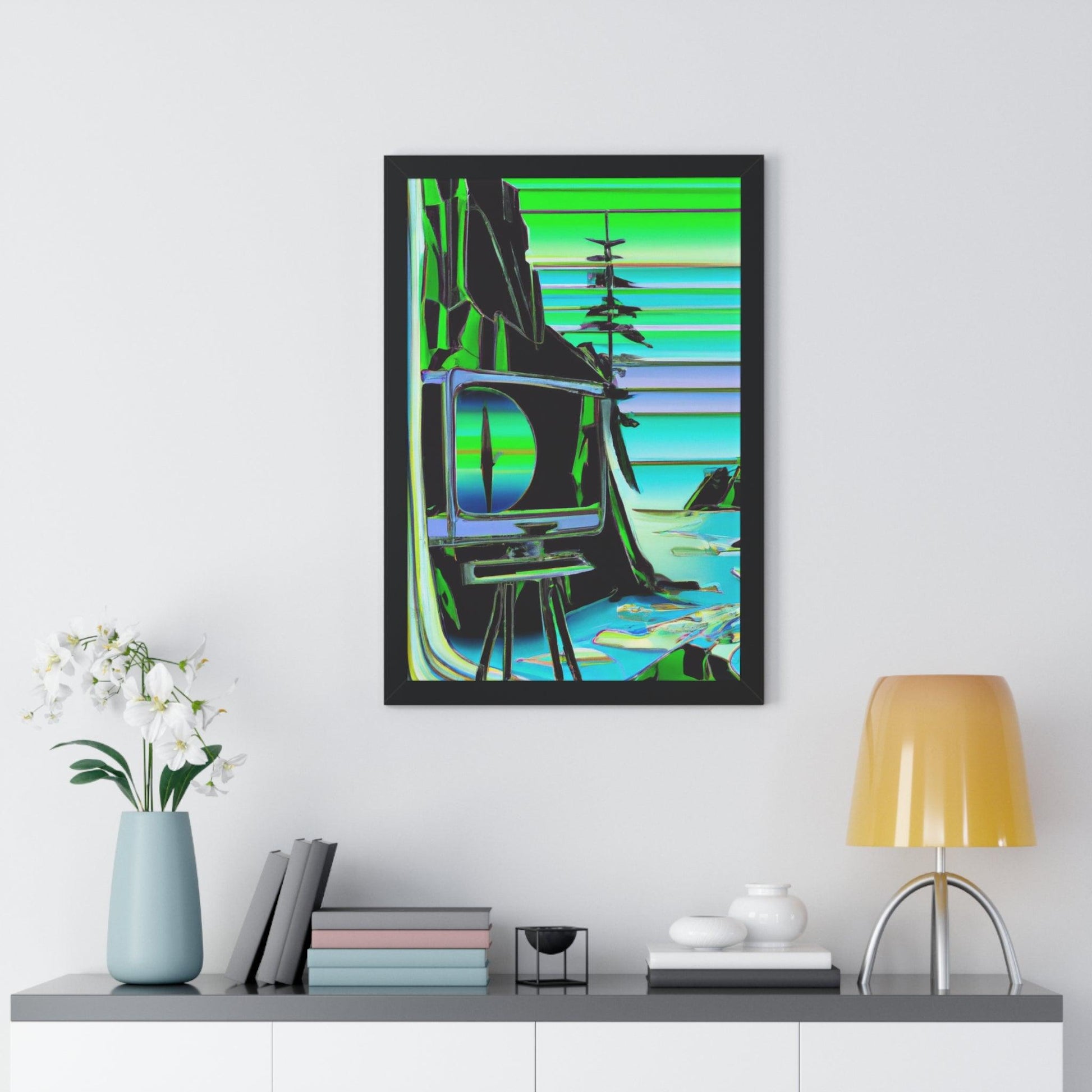 TVtv Framed Vertical Poster - Lizard Vigilante