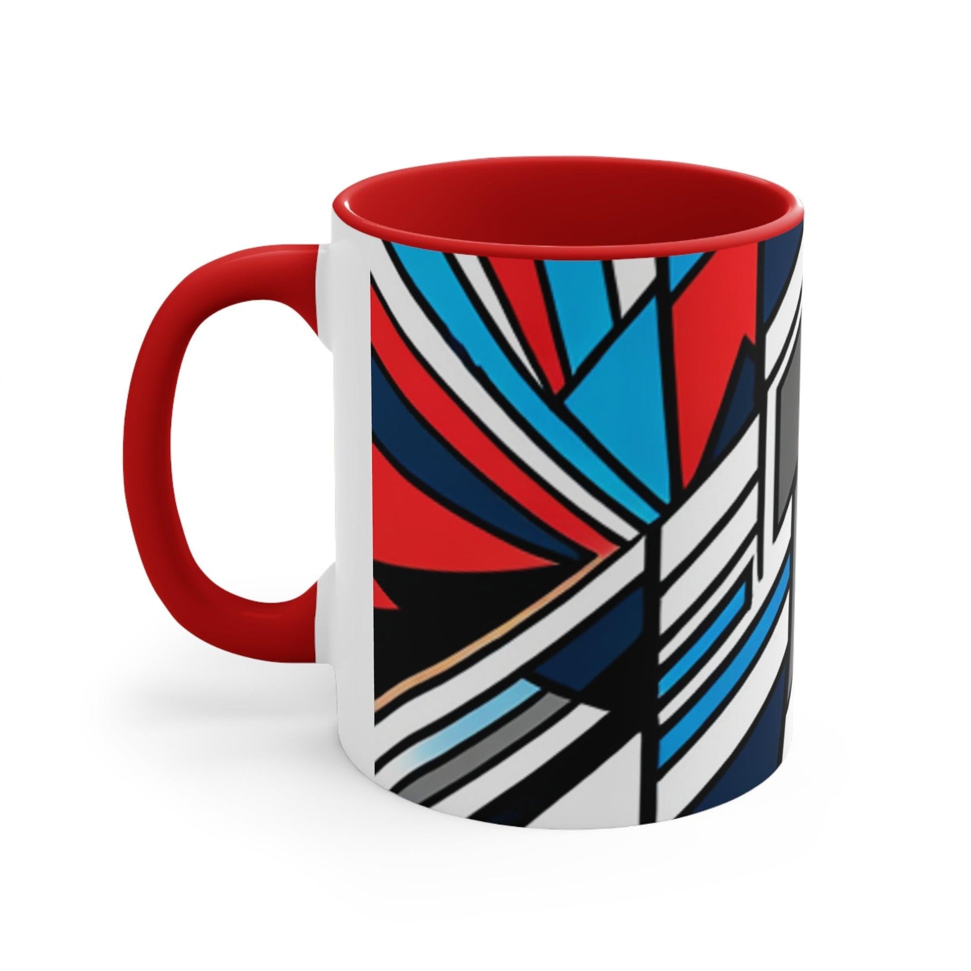 Geometricked Accent Coffee Mug, 11oz - Lizard Vigilante