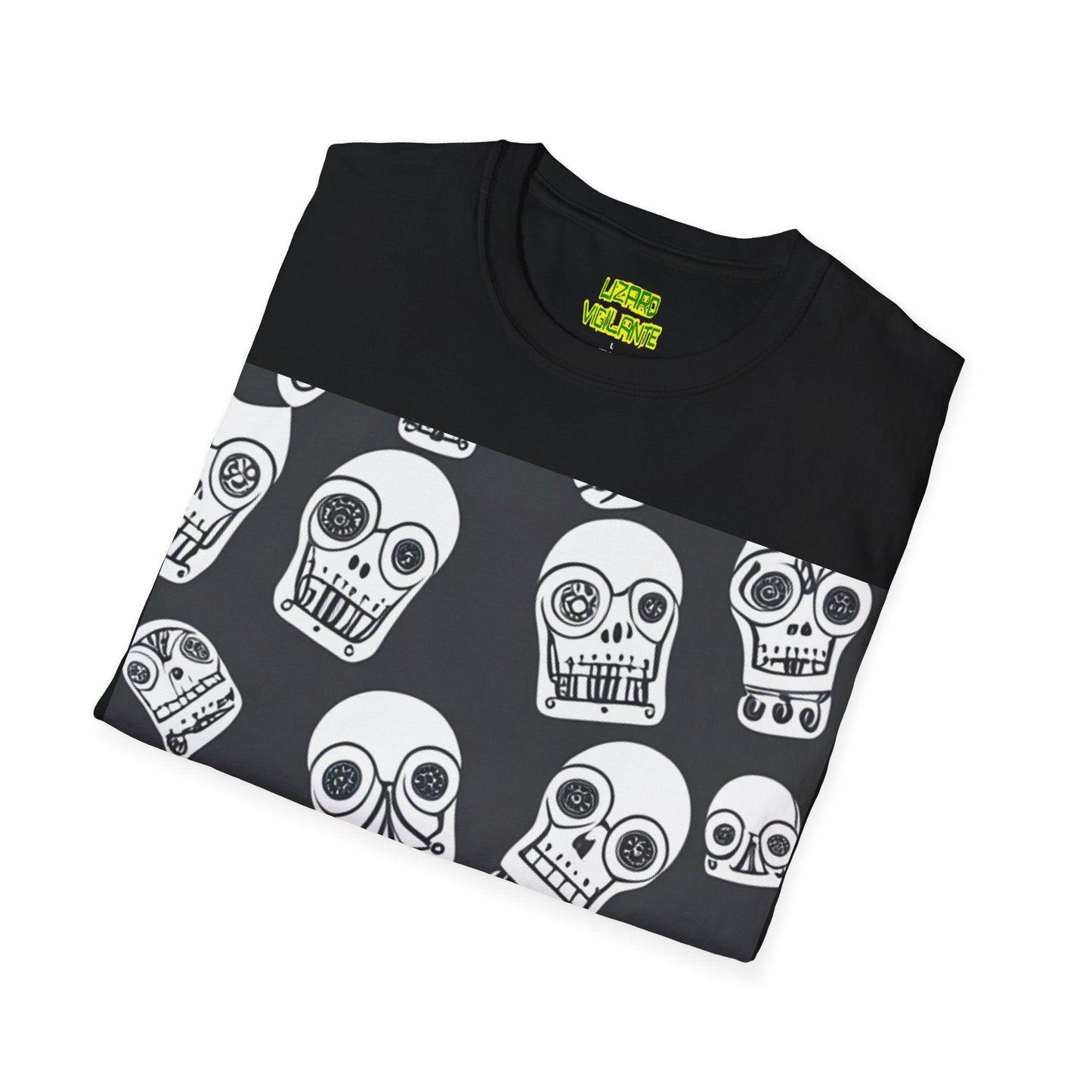 Bot Skulled Unisex Softstyle T-Shirt - Lizard Vigilante