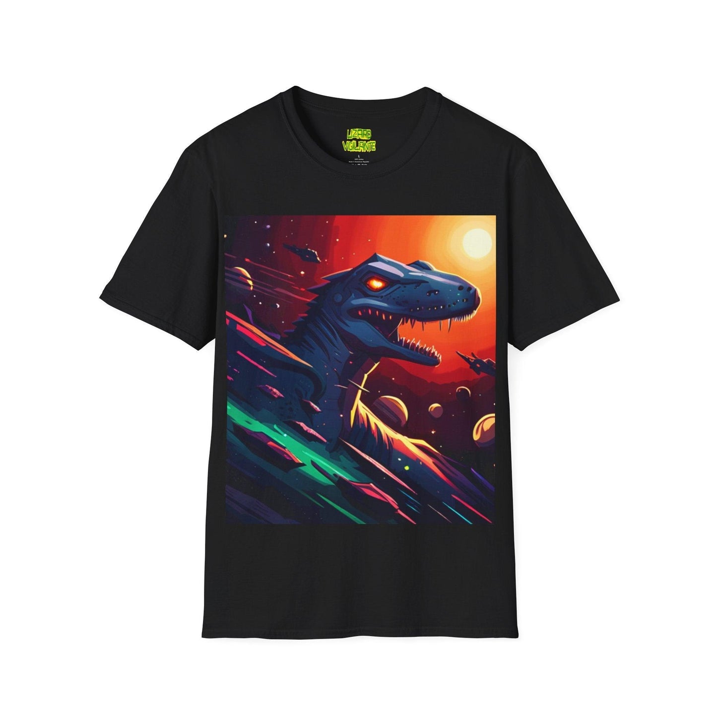 Space Lizard Vigilante Unisex Softstyle T-Shirt - Lizard Vigilante