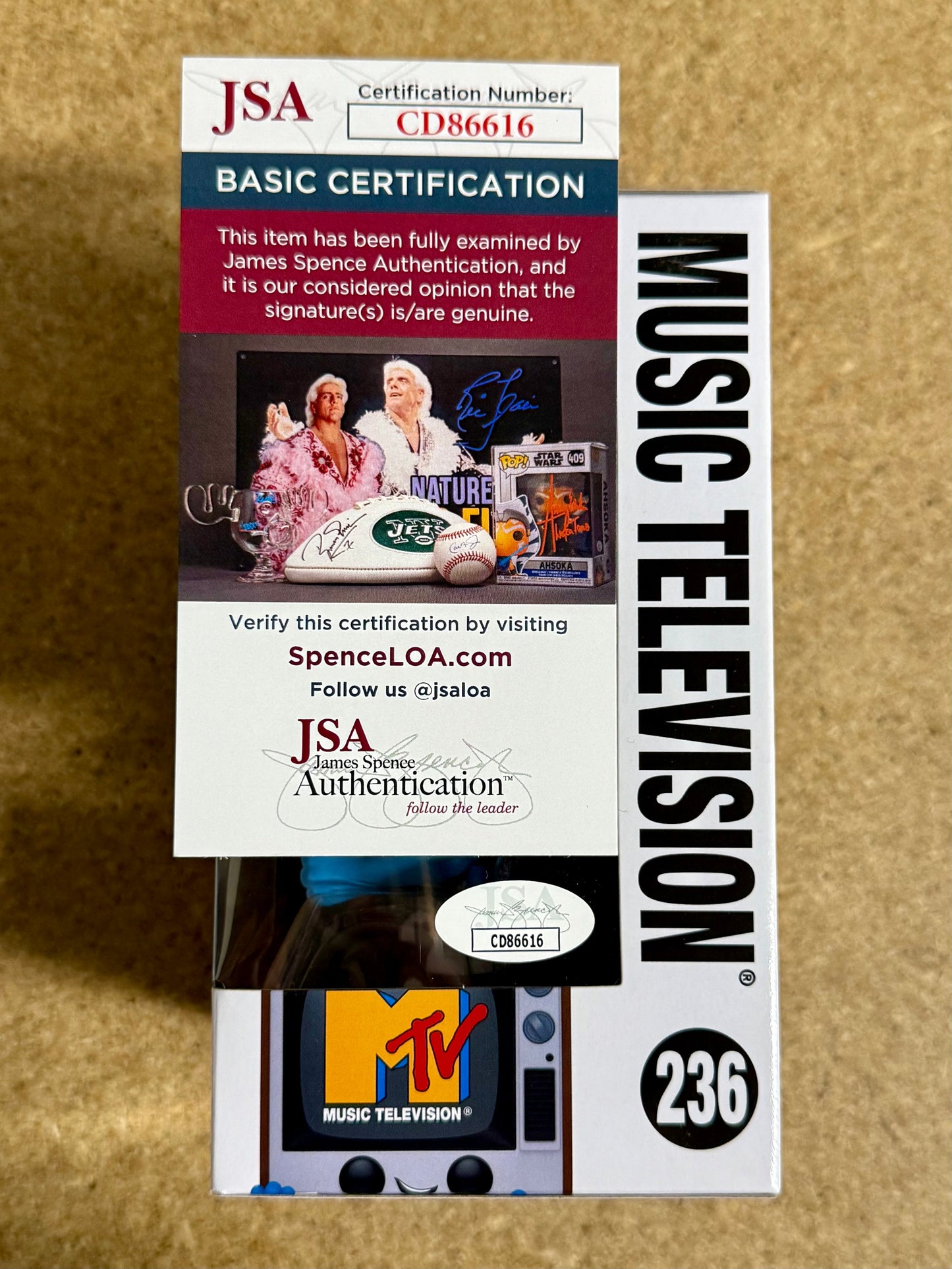 Musician Marc Roberge Of O.A.R. Signed 2024 MTV Funko Pop #236 With JSA COA