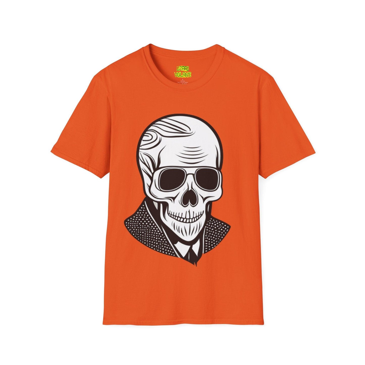 Skull Portrait Unisex Softstyle T-Shirt - Lizard Vigilante