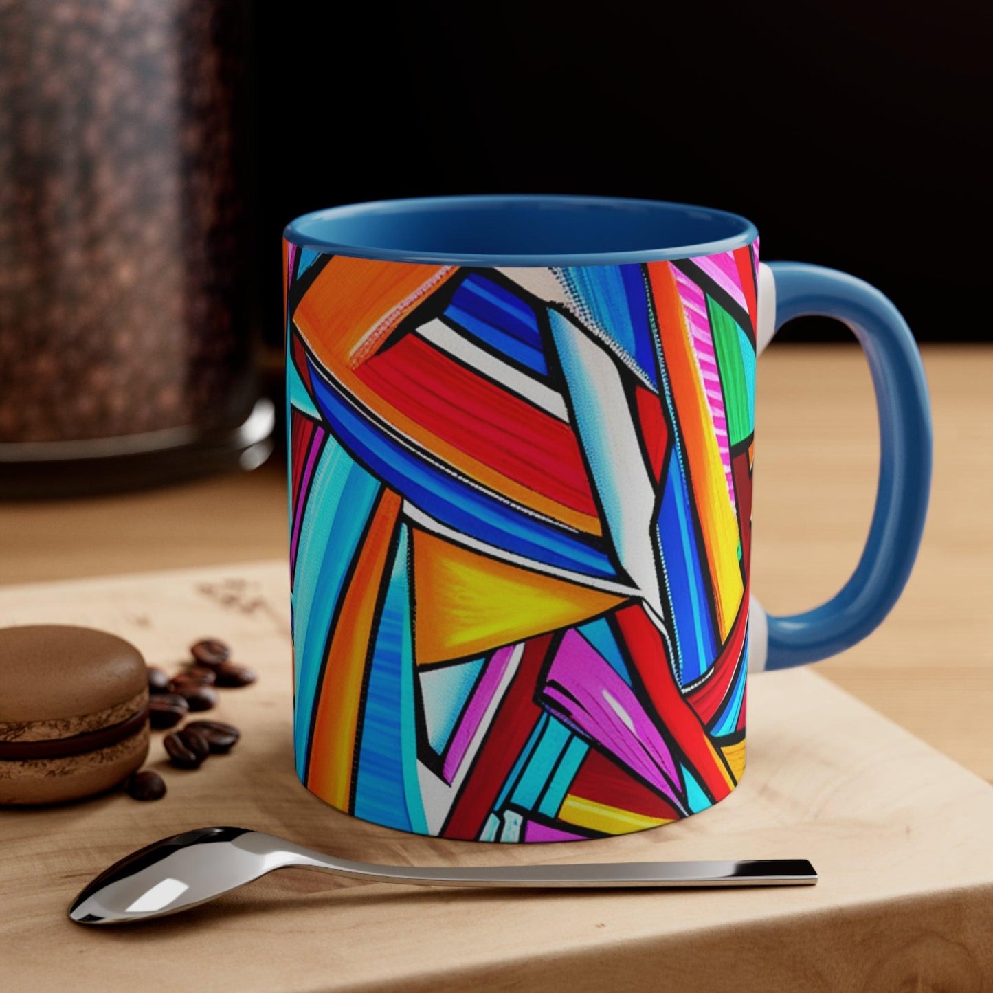 Geometrocide Accent Coffee Mug, 11oz - Lizard Vigilante